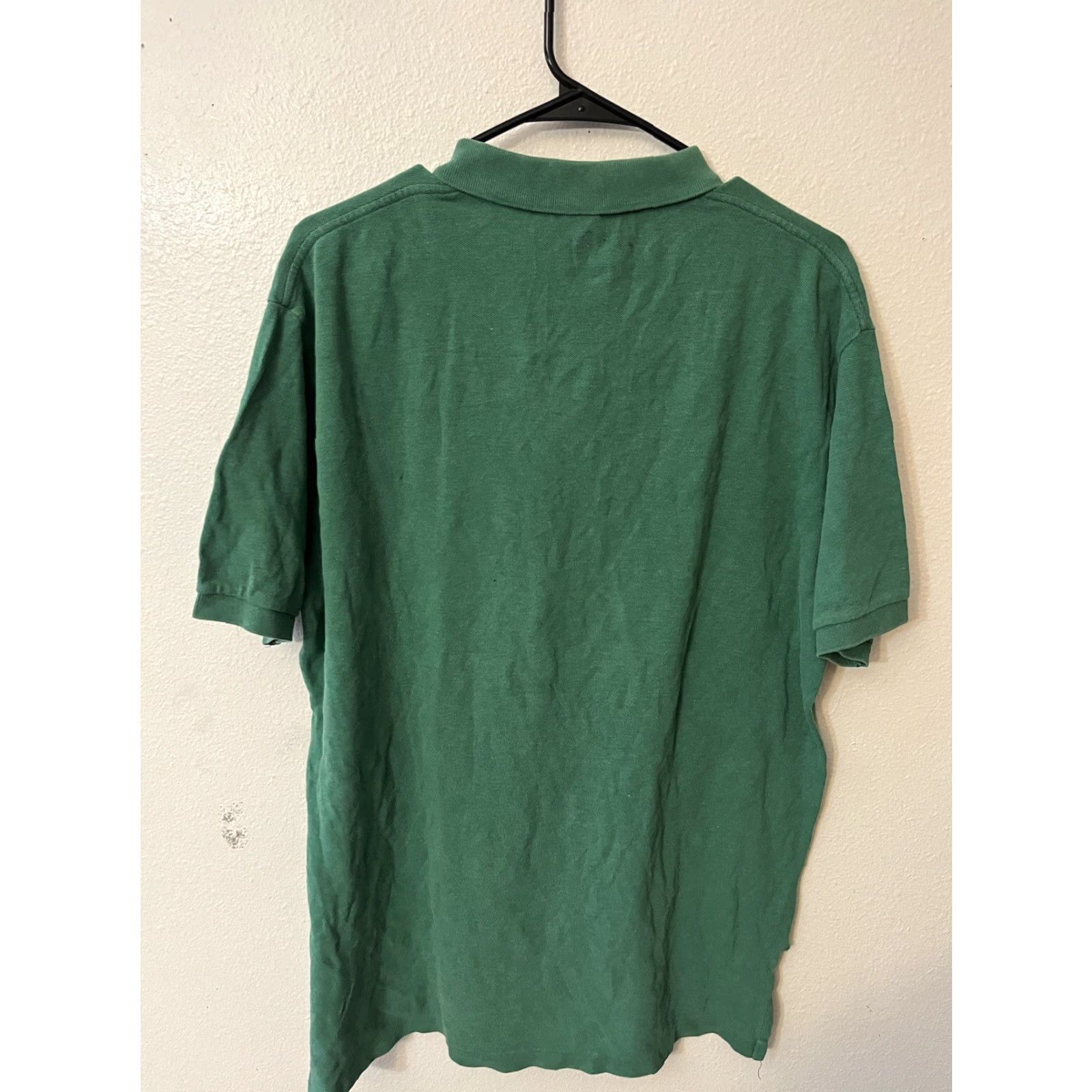 Polo Ralph Lauren Polo Ralph Lauren Polo Shirt Mens Green Solid Logo Pony Large L Vintage No - 90s Classic Size US L / EU 52-54 / 3 - 2 Thumbnail