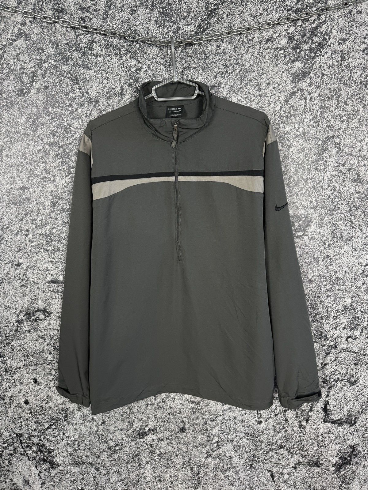 Men's Nike Golf Half Zip Vintage Track Jacket Swoosh Logo XL