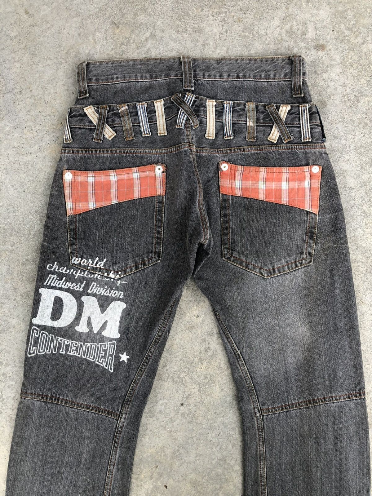 Hysteric Glamour Dominate Hancrafted Double Waist Big Logo Distressed Size US 30 / EU 46 - 8 Thumbnail