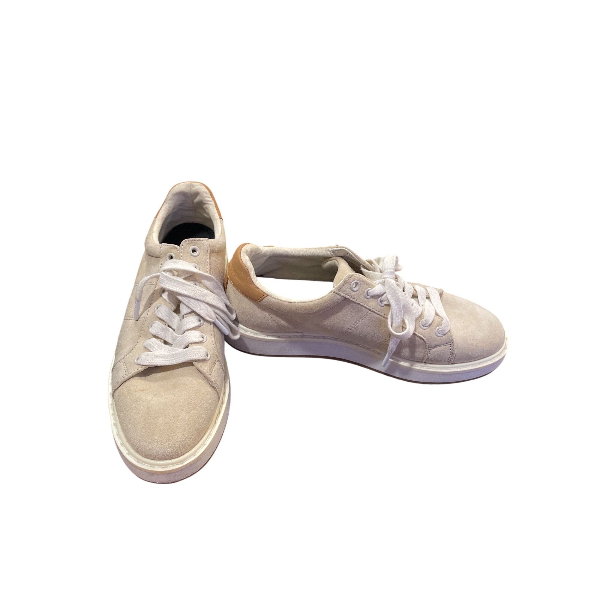 Ralph Lauren Ralph Lauren Lauren Angeline wms beige sheep leather sneaker Size US 7.5 / IT 37.5 - 1 Thumbnail