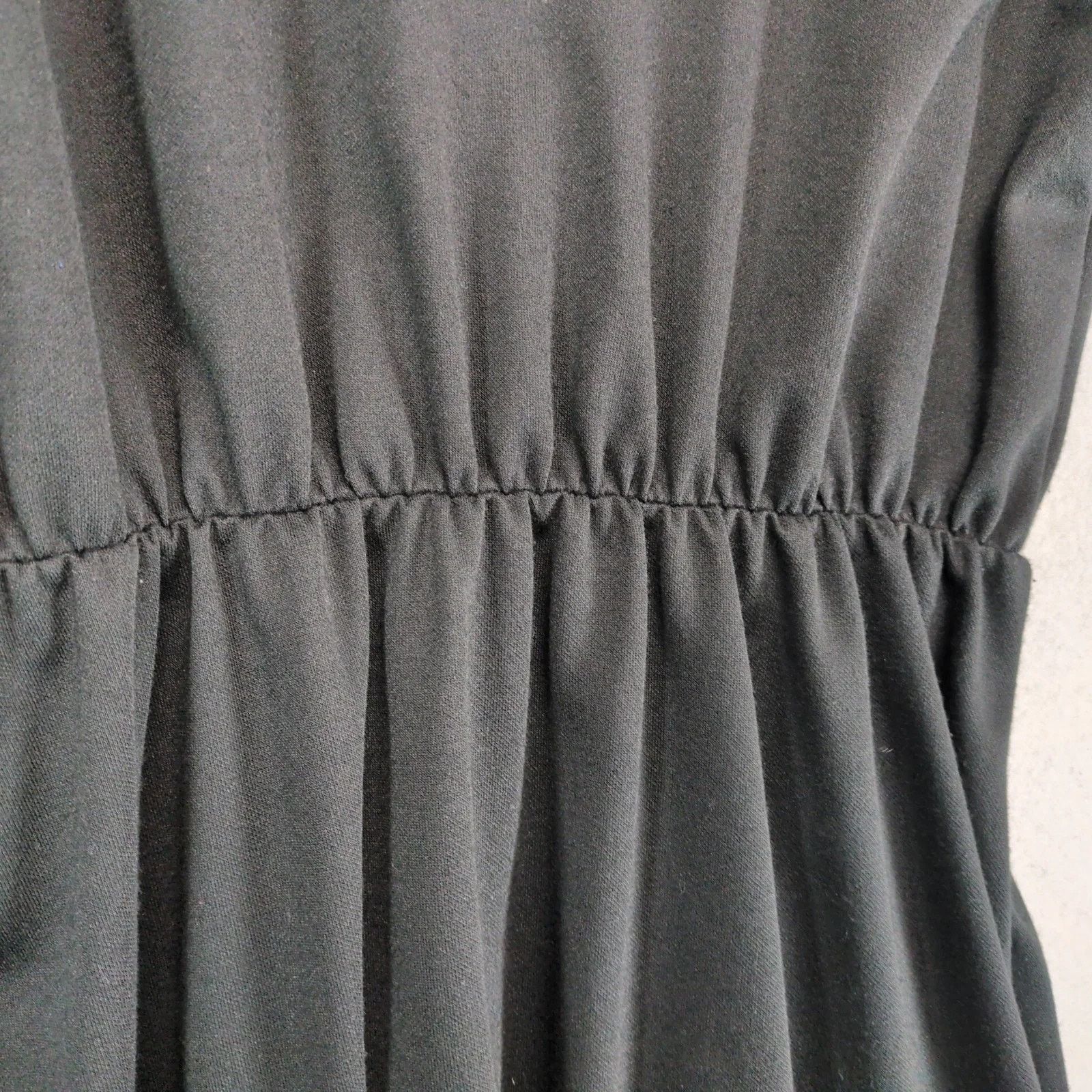 Vintage Philippe-Marcel Black Midi Secretary Day Dress Sz 8 Mockneck Size M / US 6-8 / IT 42-44 - 5 Thumbnail