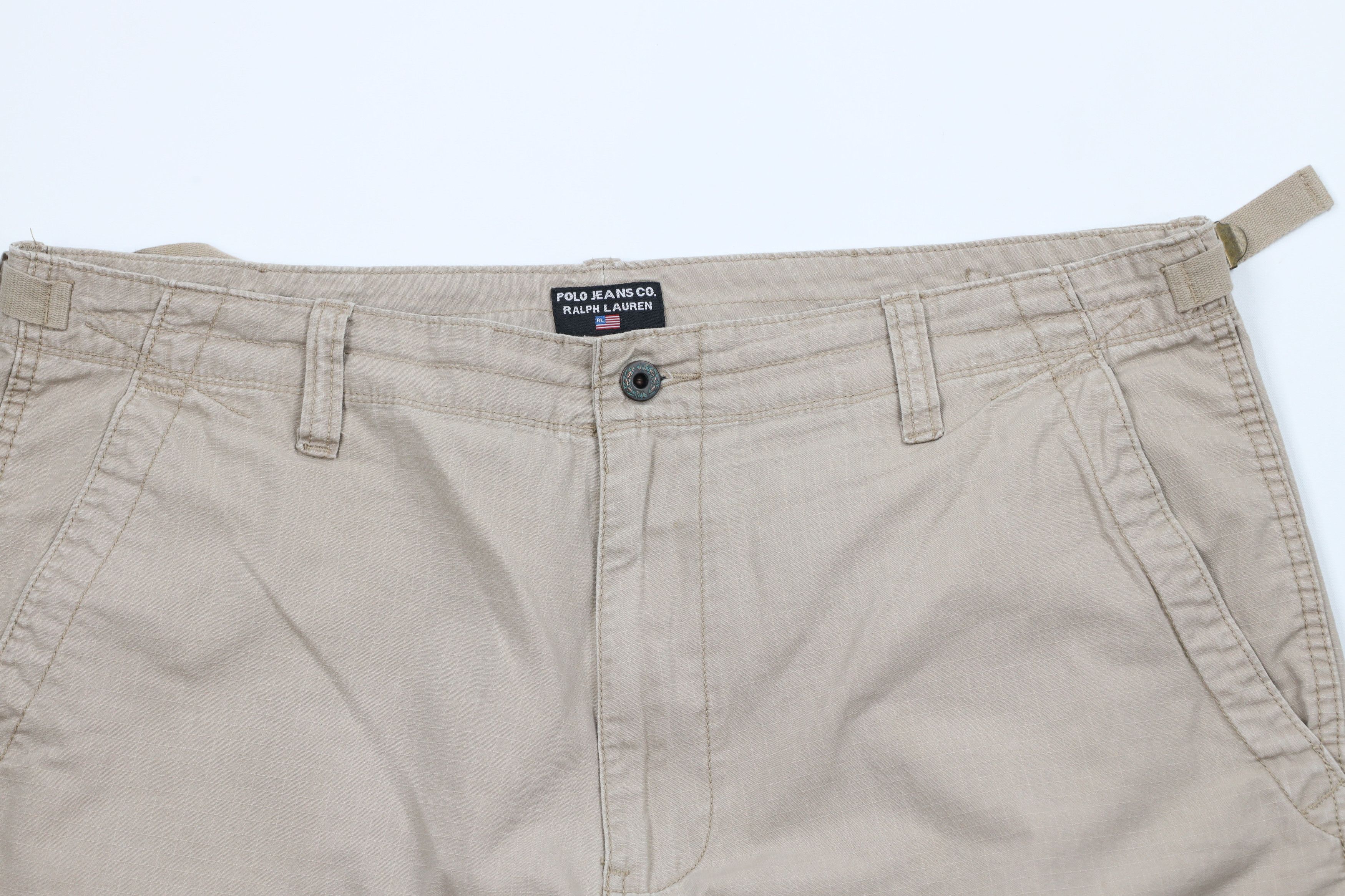 Ralph Lauren × Vintage Vintage 90s Ralph Lauren Surplus Ripstop Cargo Shorts Size US 38 / EU 54 - 2 Thumbnail