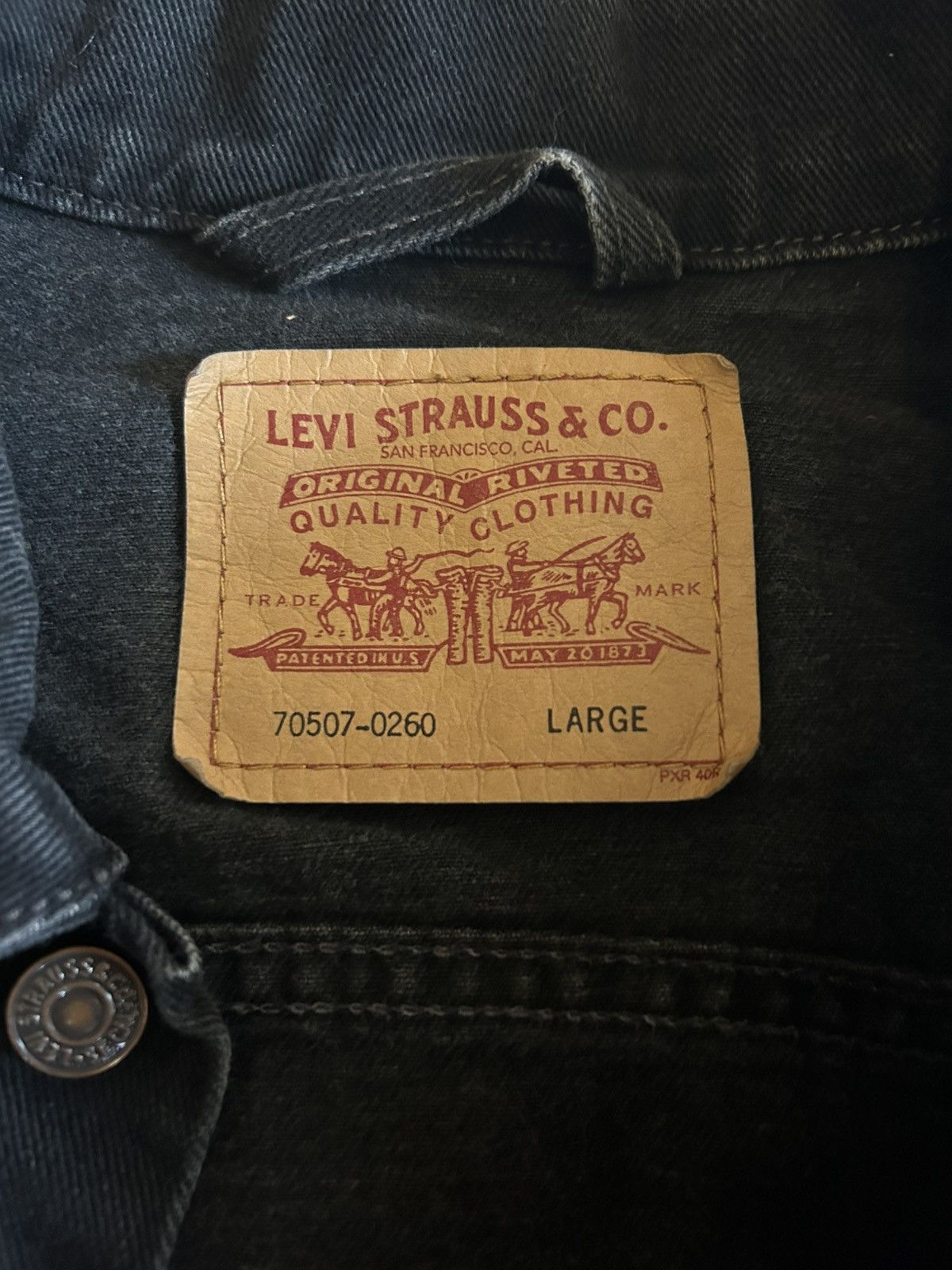 Levi's Vintage Clothing Vintage Levi’s 70507 Black Jacket W Harley Davidson Patch Size US L / EU 52-54 / 3 - 2 Thumbnail