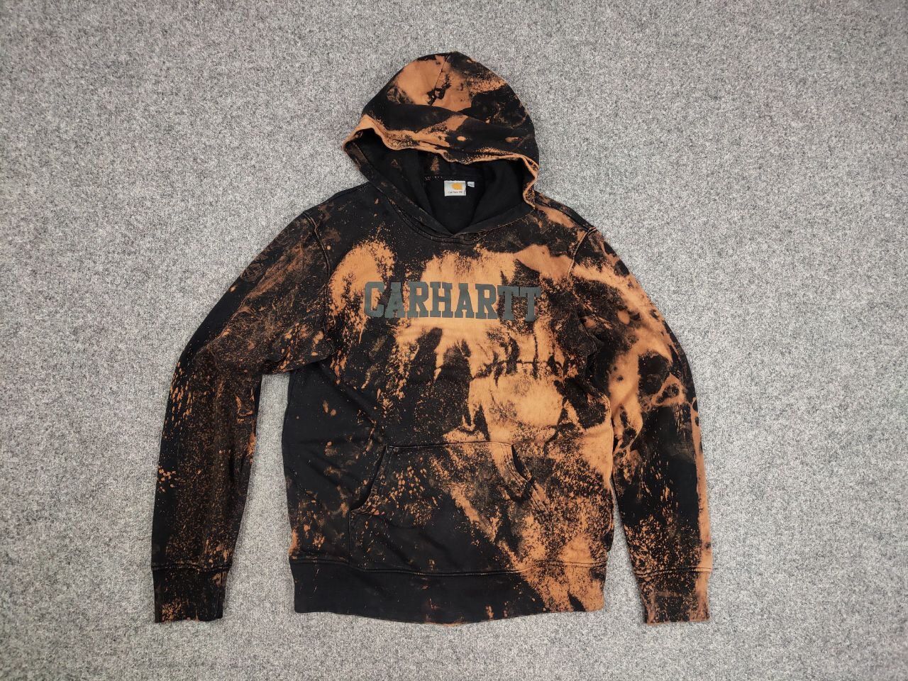 Carhartt Carhartt Tie-dye Black Logo college Hooded Sweat Vintage Size US M / EU 48-50 / 2 - 13 Thumbnail