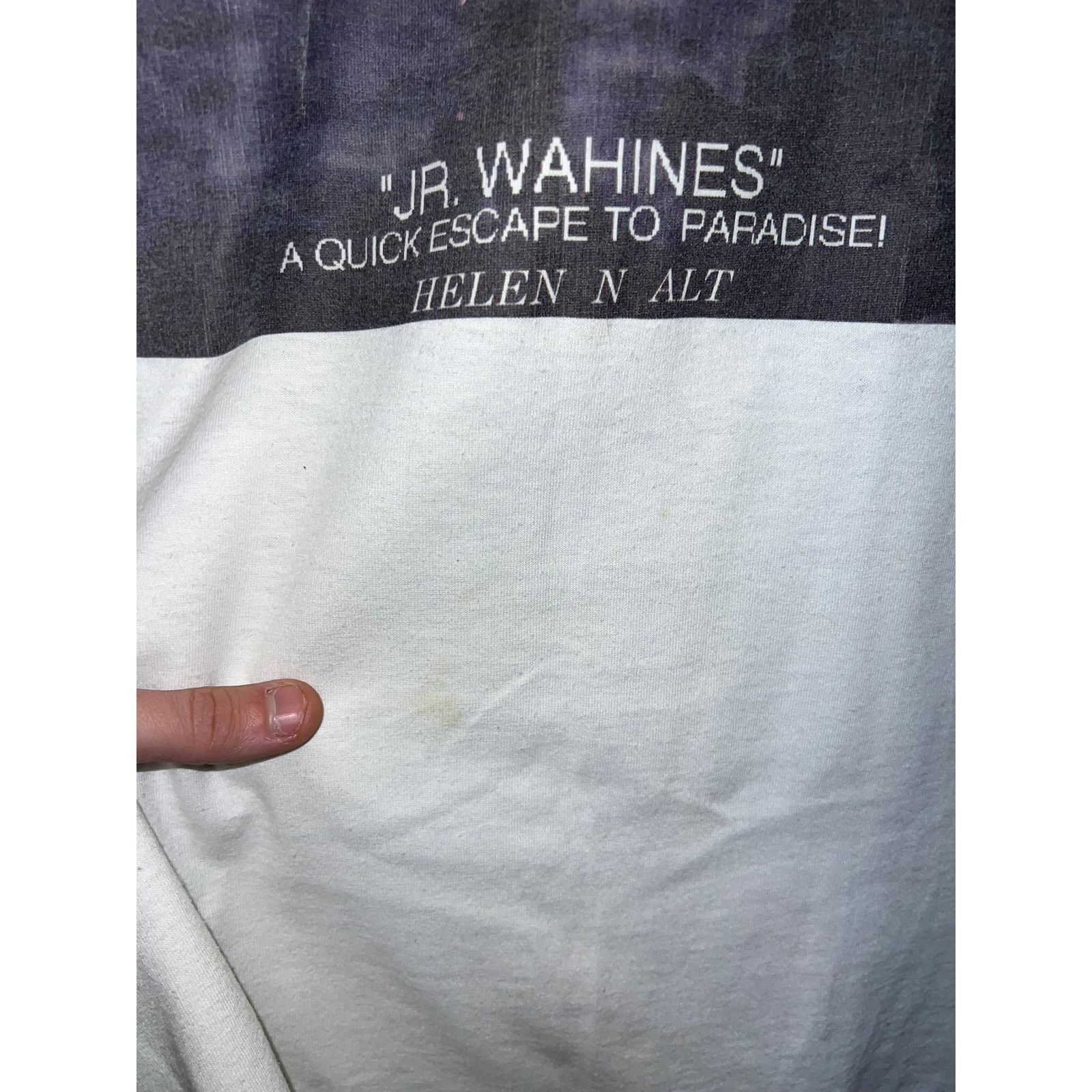 Vintage Vintage Hawaii Shirt JR Wahines Escape To Paradise 90s Tee L Size US L / EU 52-54 / 3 - 5 Thumbnail