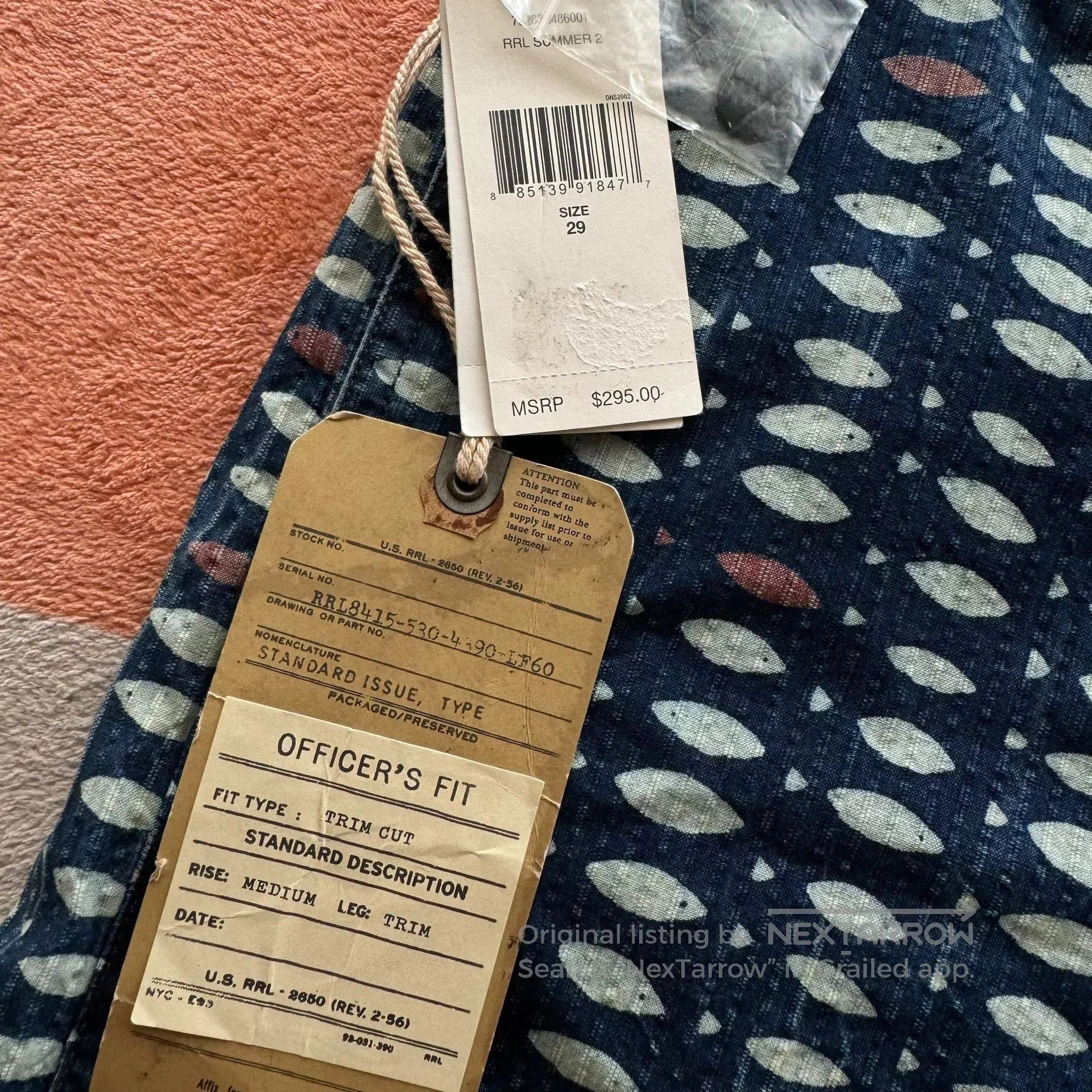 RRL Ralph Lauren Ralph Lauren Double RL Fish Shorts. Size US 29 - 2 Thumbnail