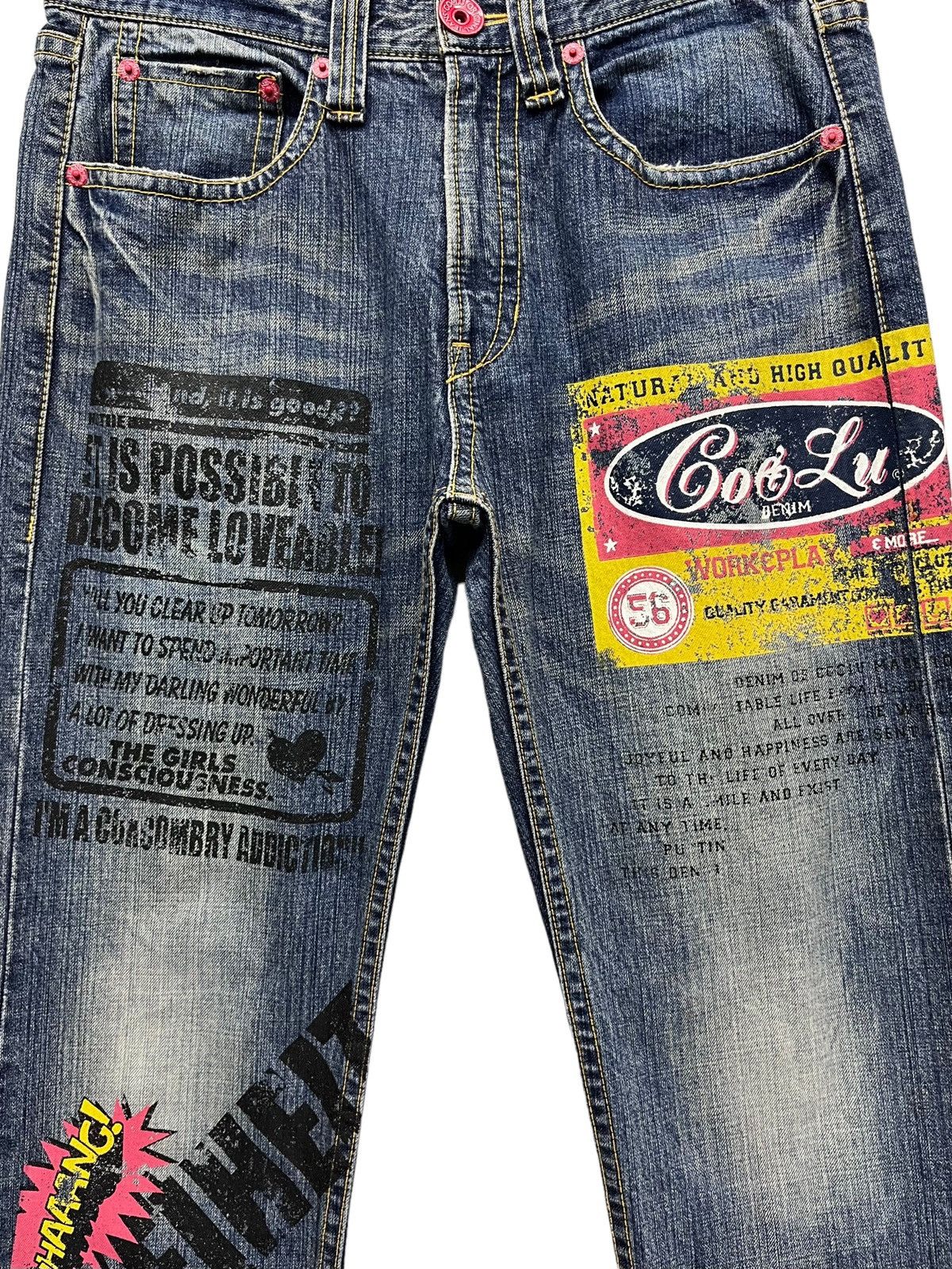 If Six Was Nine × Japanese Brand × Vintage FYE 90’s CO&LU Classic Print Distressed Inspired By Hysteric Size US 33 - 4 Thumbnail