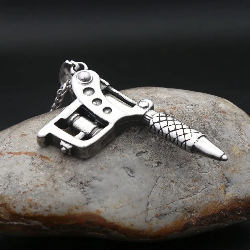 Jewelry Tattoo Machine Tool Pendant Necklace Size ONE SIZE - 3 Thumbnail