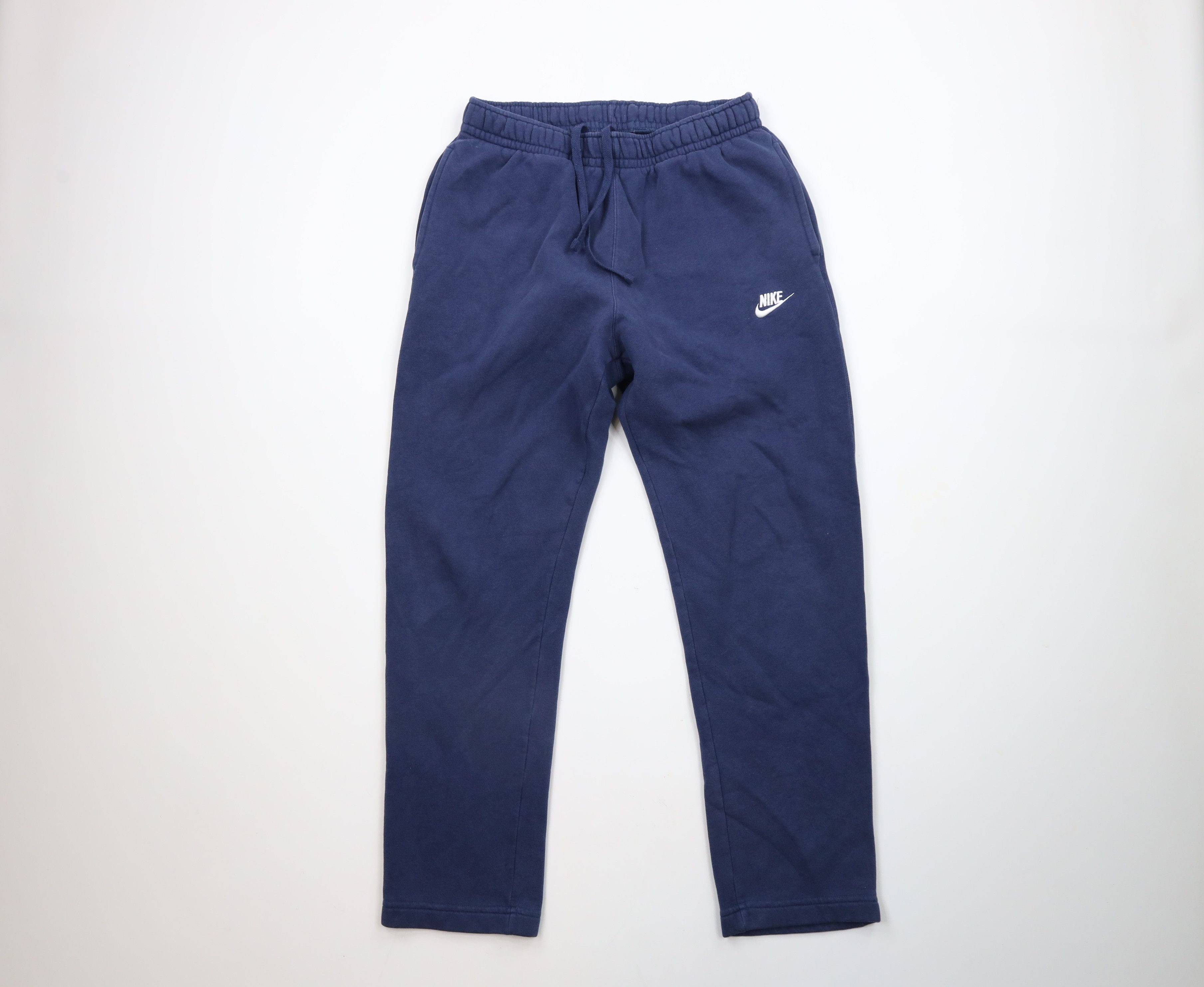 Nike × Vintage Vintage Nike Scott Mini Swoosh Wide Leg Sweatpants Blue Size US 34 / EU 50 - 1 Thumbnail