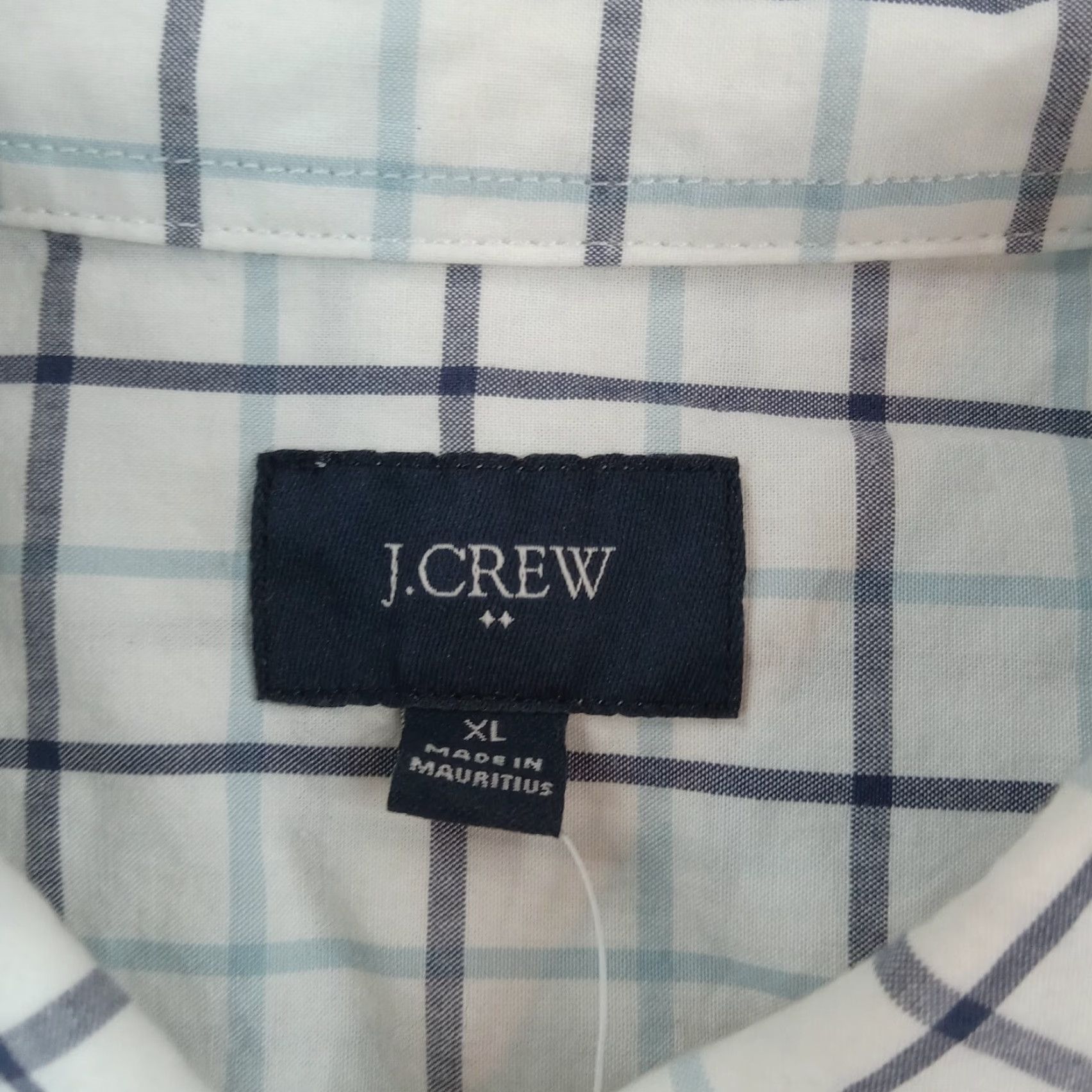 J.Crew J.CREW Shirt Mens Extra Large Blue White Plaid Button Up Long Sleeve Casual Business Size US XL / EU 56 / 4 - 5 Thumbnail