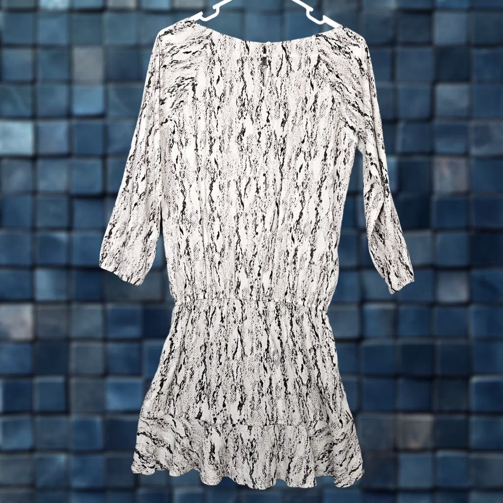 Joie SOFT JOIE Women's Arryn B Snake Printed 3/4 Sleeve Mini Rayon Dress Sz XXS Size XXS / US 00 / IT 34 - 1 Thumbnail