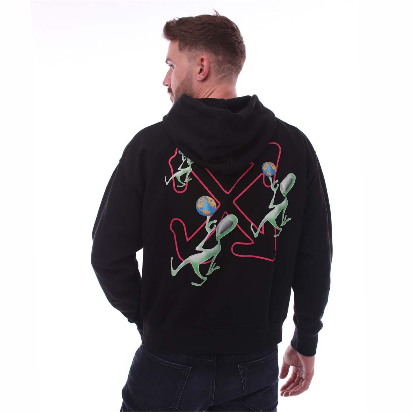 Off-White o1g2r1mq0226 Alien Arrow Skate Hoodie In Black Size US S / EU 44-46 / 1 - 4 Thumbnail