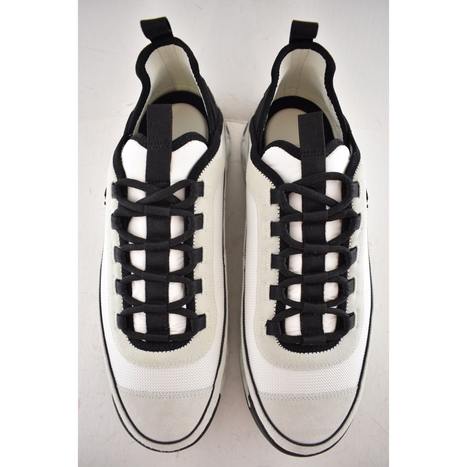 Chanel Mens White Grey Black CC Logo Low Top Trainer Sneaker 11 Size US 11 / EU 44 - 8 Thumbnail