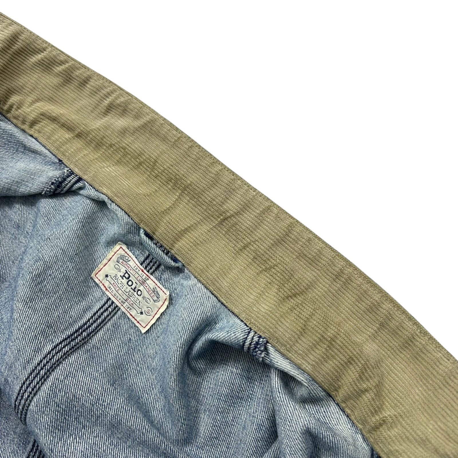 Polo Ralph Lauren VTG 90s POLO RALPH LAUREN DENIM COVERALL JACKET MADE IN USA Size US S / EU 44-46 / 1 - 8 Thumbnail