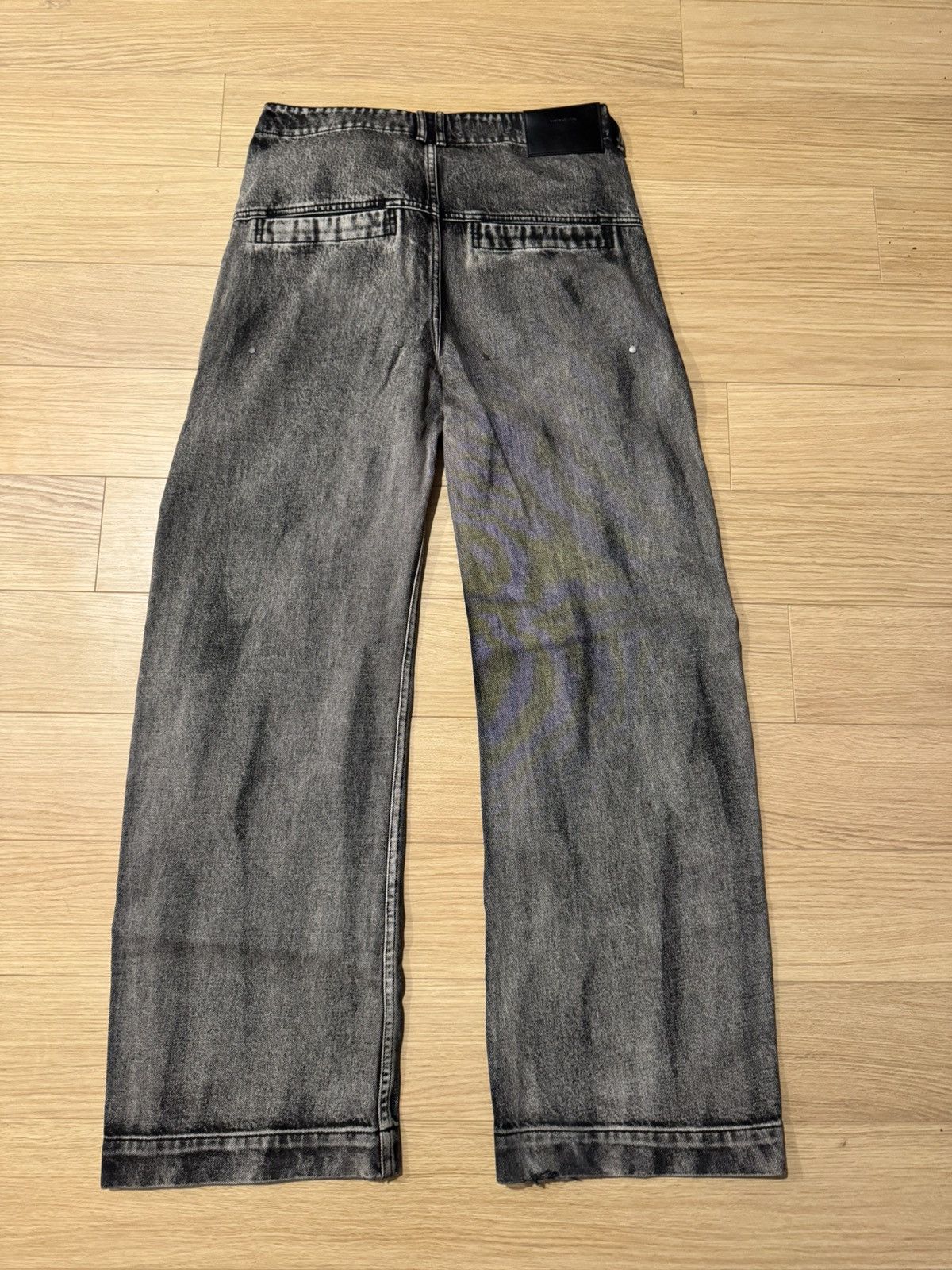 Entire Studios Entire Studios Black/Grey Washed Denim Size US 29 - 4 Thumbnail