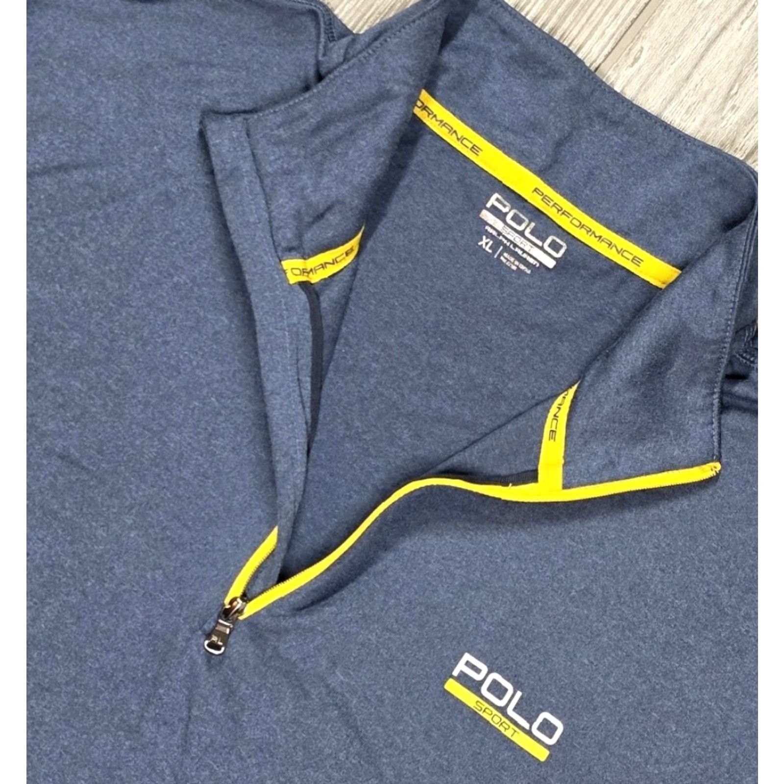 Polo Ralph Lauren Ralph Lauren Polo Sport Pullover 1/4 Zip XL Blue - Men - Mock Neck - 90s Sports Logo Embroidered Performance Activewear Shirt Size US XL / EU 56 / 4 - 6 Thumbnail