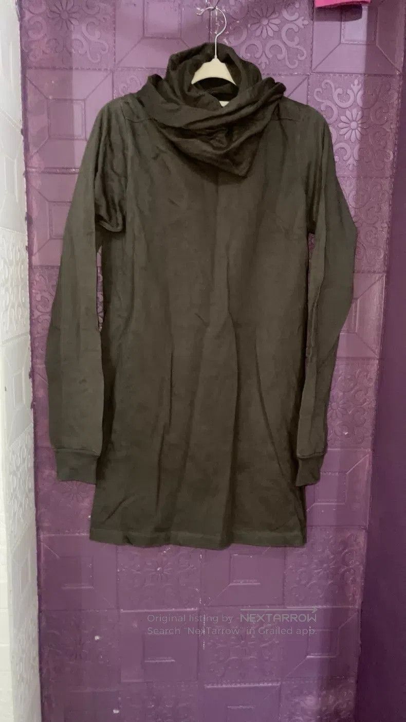 Rick Owens Rick Owens Gray Pile-Neck Long Top Undershirt long sleeves Size US XS / EU 42 / 0 - 1 Thumbnail