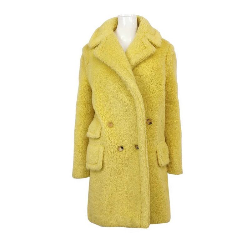 Max Mara Max Mara Alpaca wool silk-blend solid lapel coat Size S / US 4 / IT 40 - 1 Thumbnail