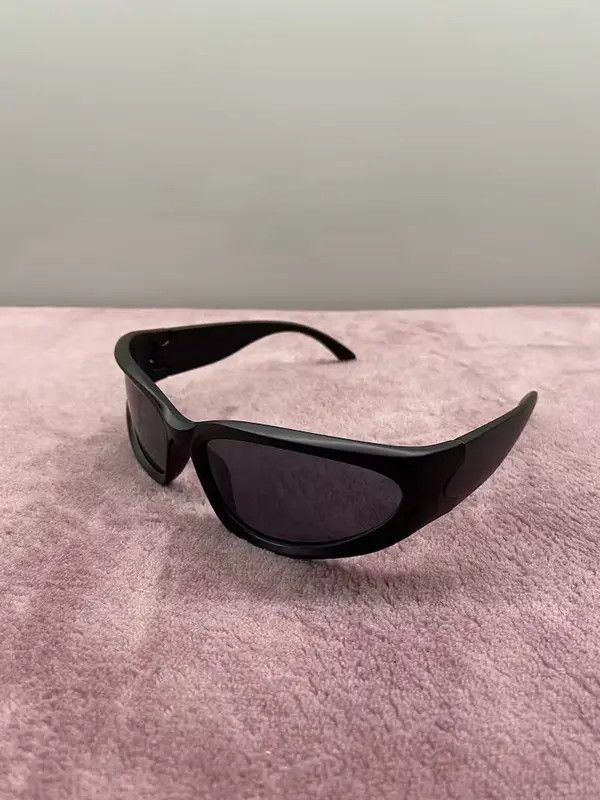 Japanese Brand × Vintage Vintage Silver Chrome Y2K glasses Sunglasses cyber rave punk Size ONE SIZE - 2 Thumbnail