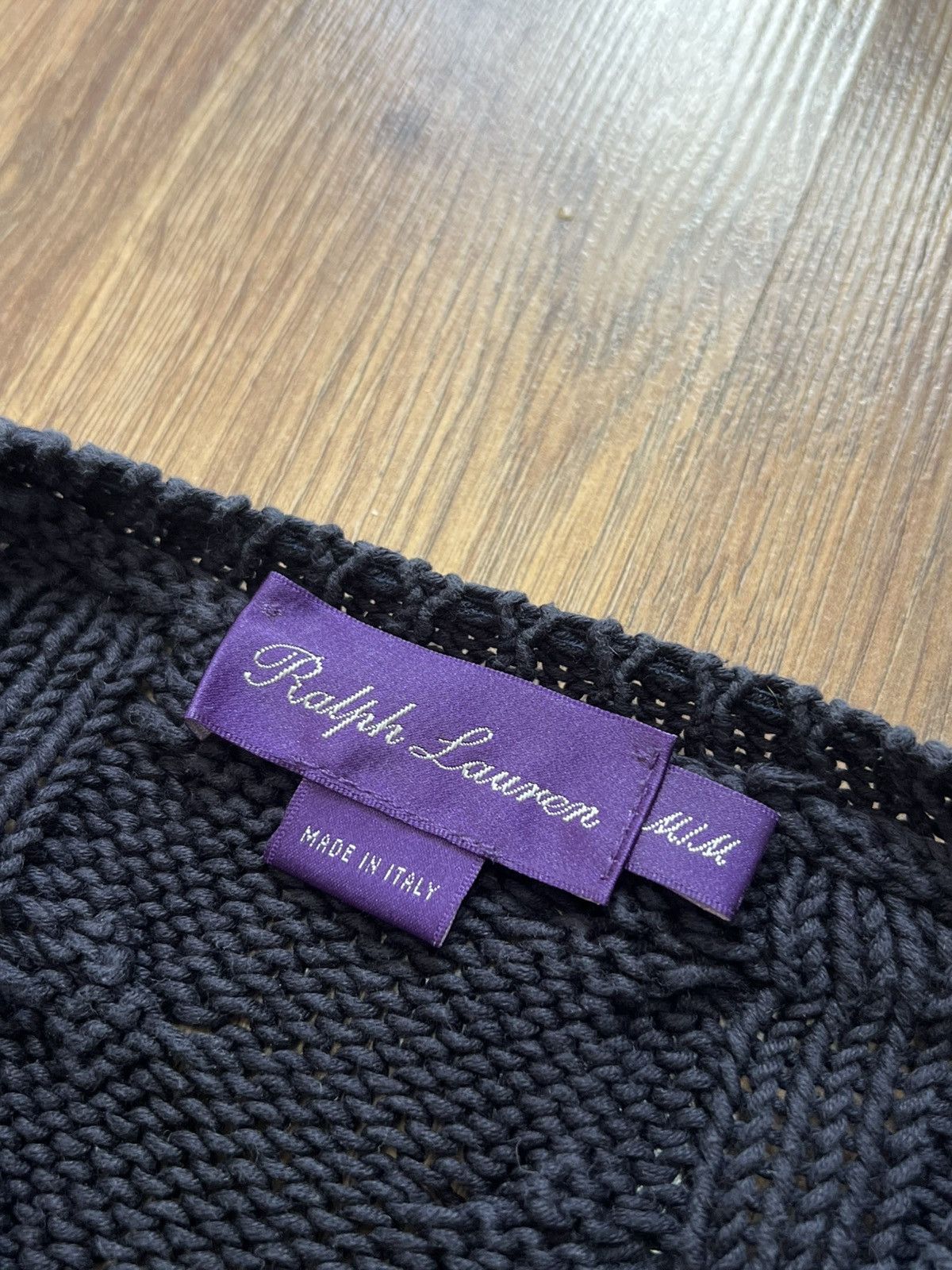 Ralph Lauren Purple Label Ralph Lauren Purple Label Cable Knit Sweater (Made in Italy) Size M / US 6-8 / IT 42-44 - 2 Thumbnail