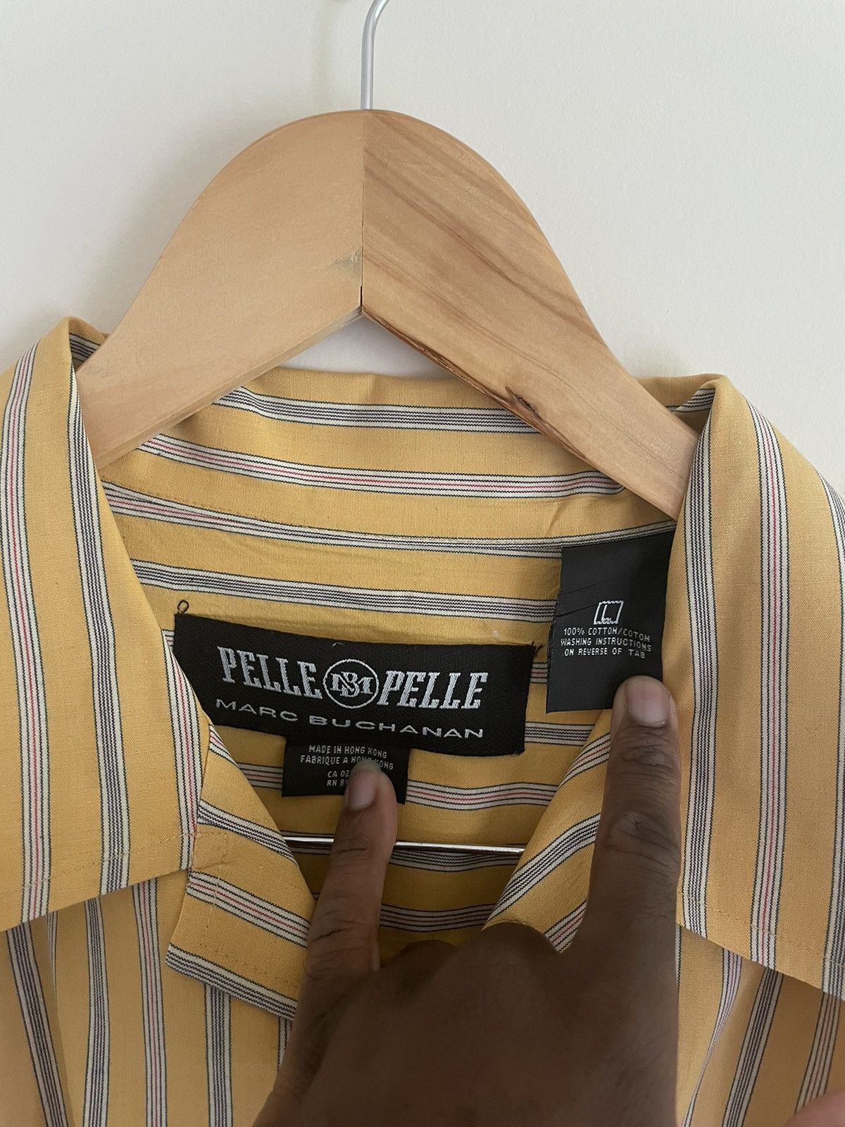 Pelle Pelle × Vintage Y2K Vintage Pelle Pelle Earth Tone Hip Hop Shirt Size US L / EU 52-54 / 3 - 6 Thumbnail