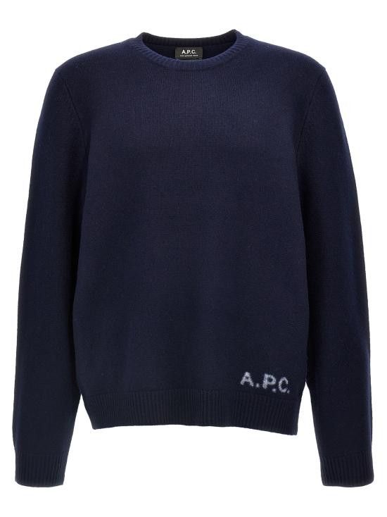 A.P.C. A.P.C. Men Sweater WVBDJ H23059 IAK Blue Size US XL / EU 56 / 4 - 1 Thumbnail
