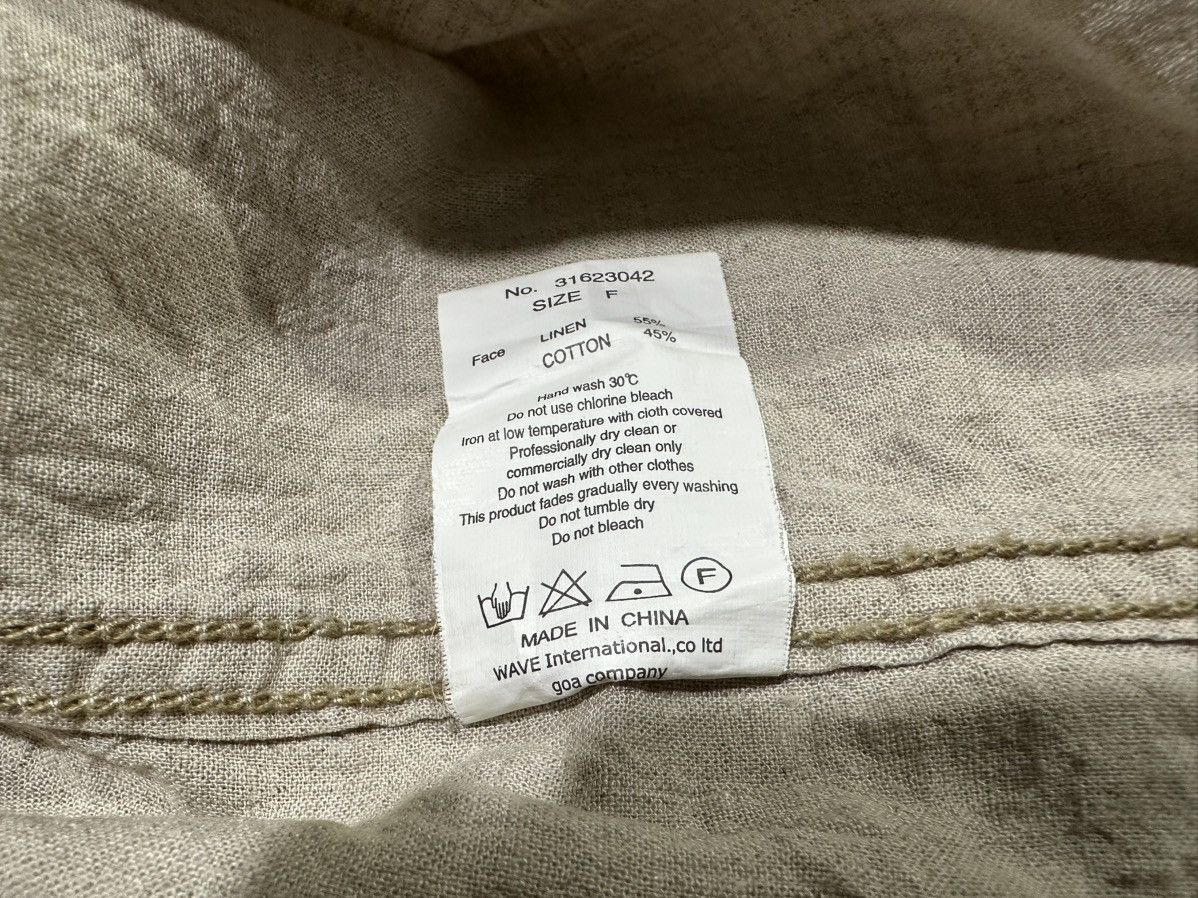 Japanese Brand 🔥Y2K Archived G.O.A Military Cargo Linen Sleeveless Shirt Size US M / EU 48-50 / 2 - 6 Thumbnail
