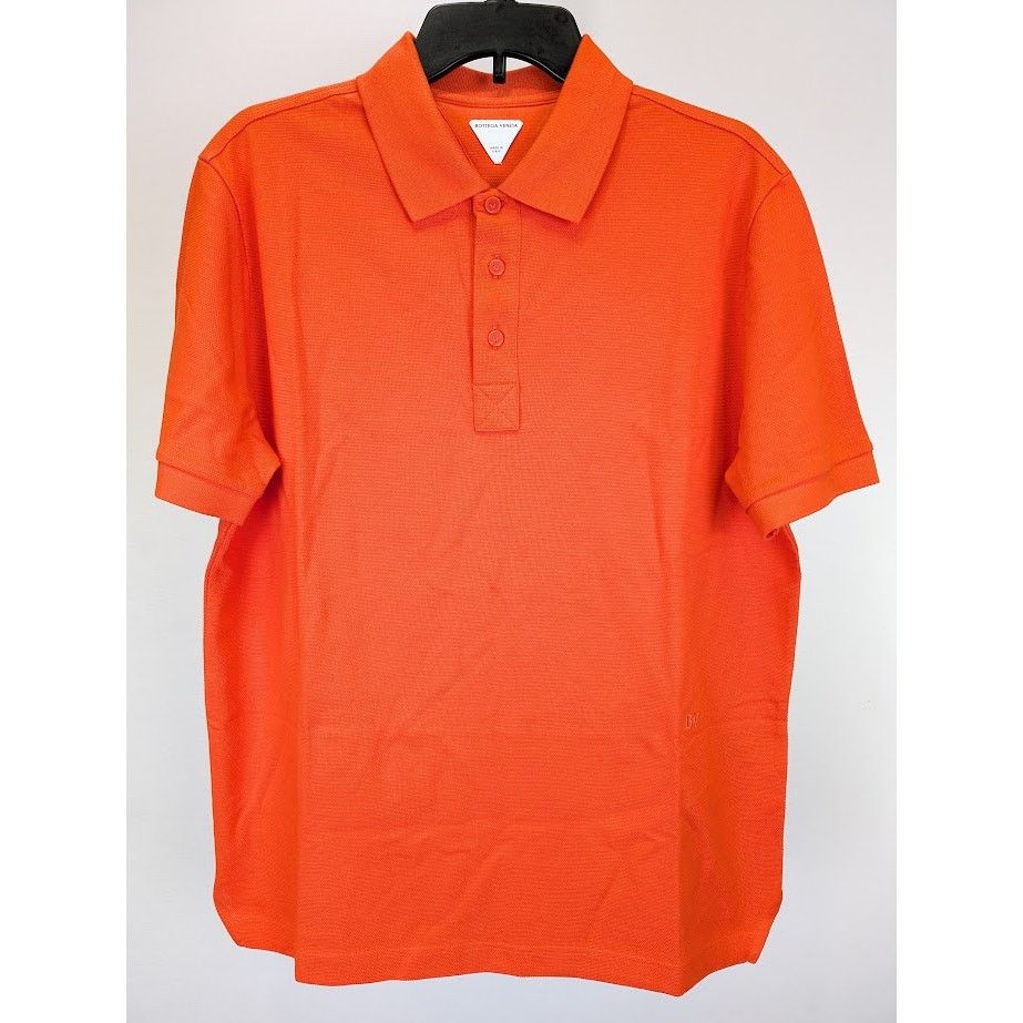 Bottega Veneta o1rshd1 Cotton Polo Shirt in Orange Size US S / EU 44-46 / 1 - 3 Thumbnail