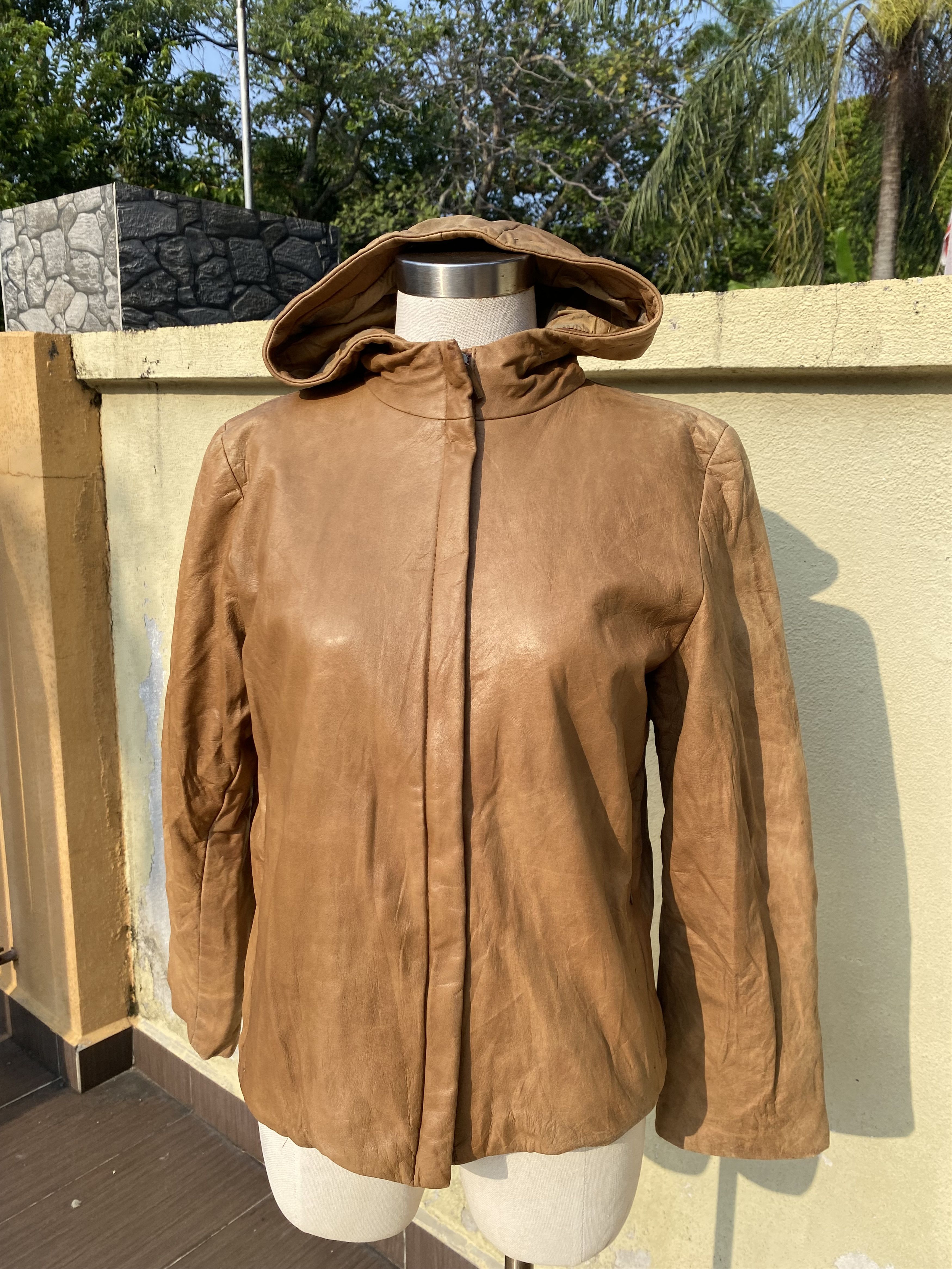 Max Mara × Weekend Max Mara leather jacket Size S / US 4 / IT 40 - 1 Thumbnail
