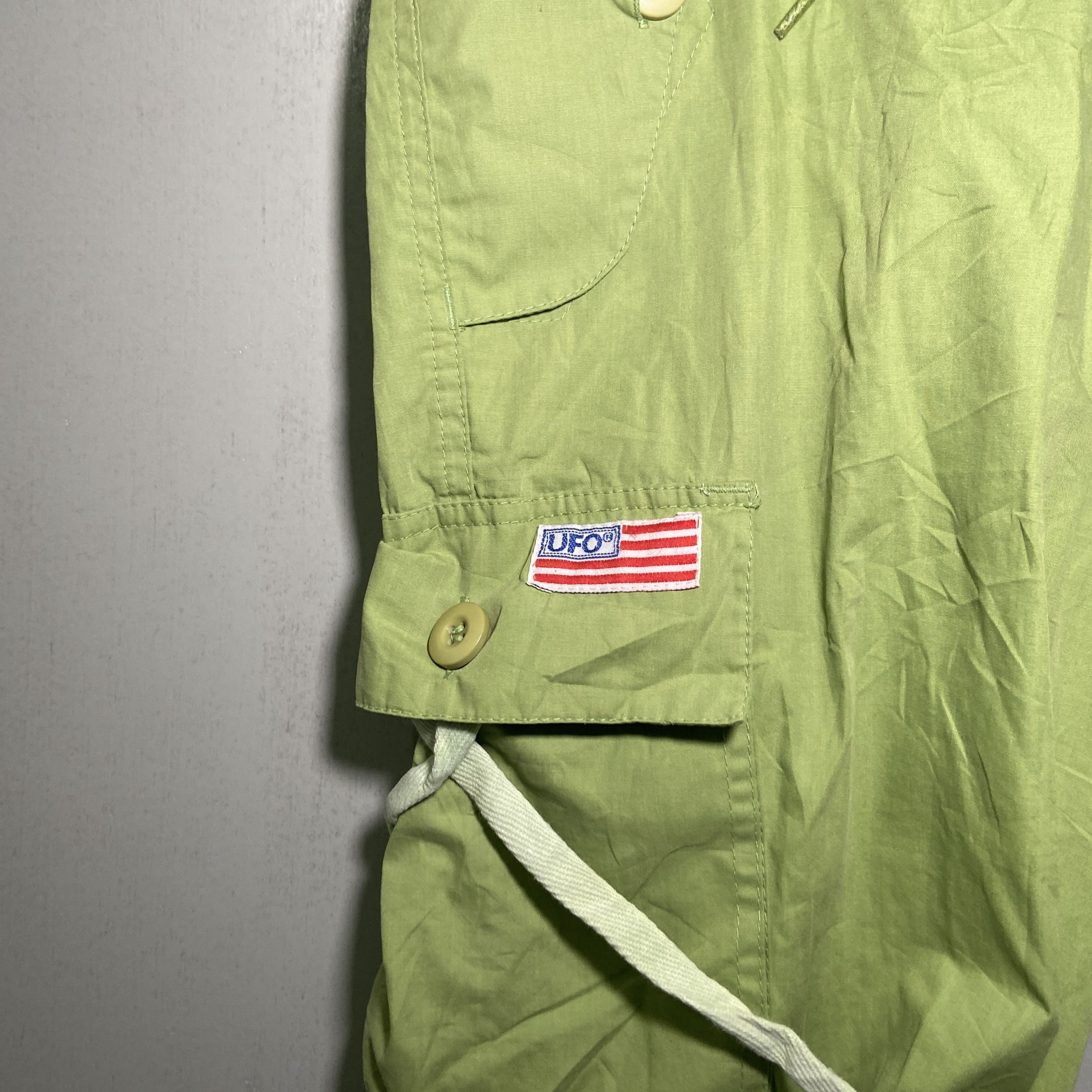 Japanese Brand × Vintage Vintage UFO rare parachute bondage cargo pants 90’s Size US 33 - 3 Thumbnail