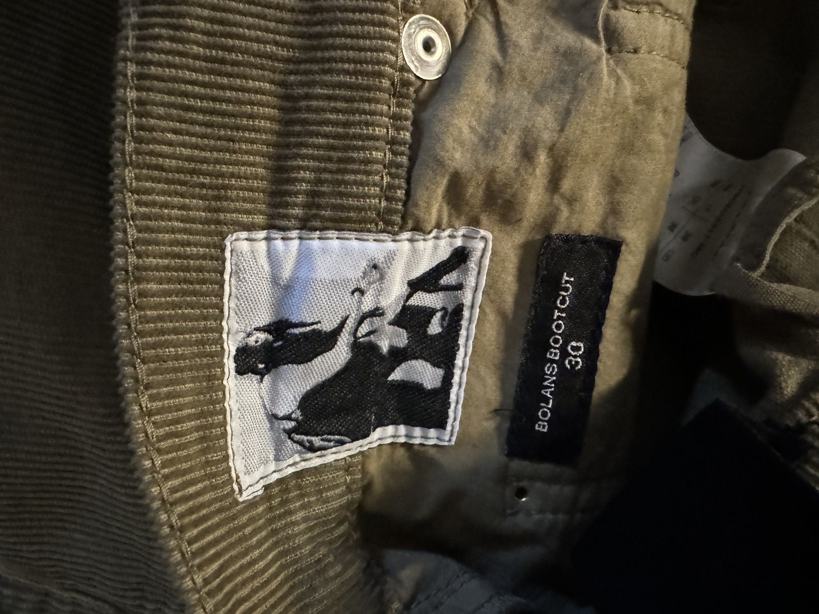 Rick Owens Rick Owen’s DRKSHDW Bolan Bootcut Corduroy Pants Size US 30 / EU 46 - 8 Thumbnail