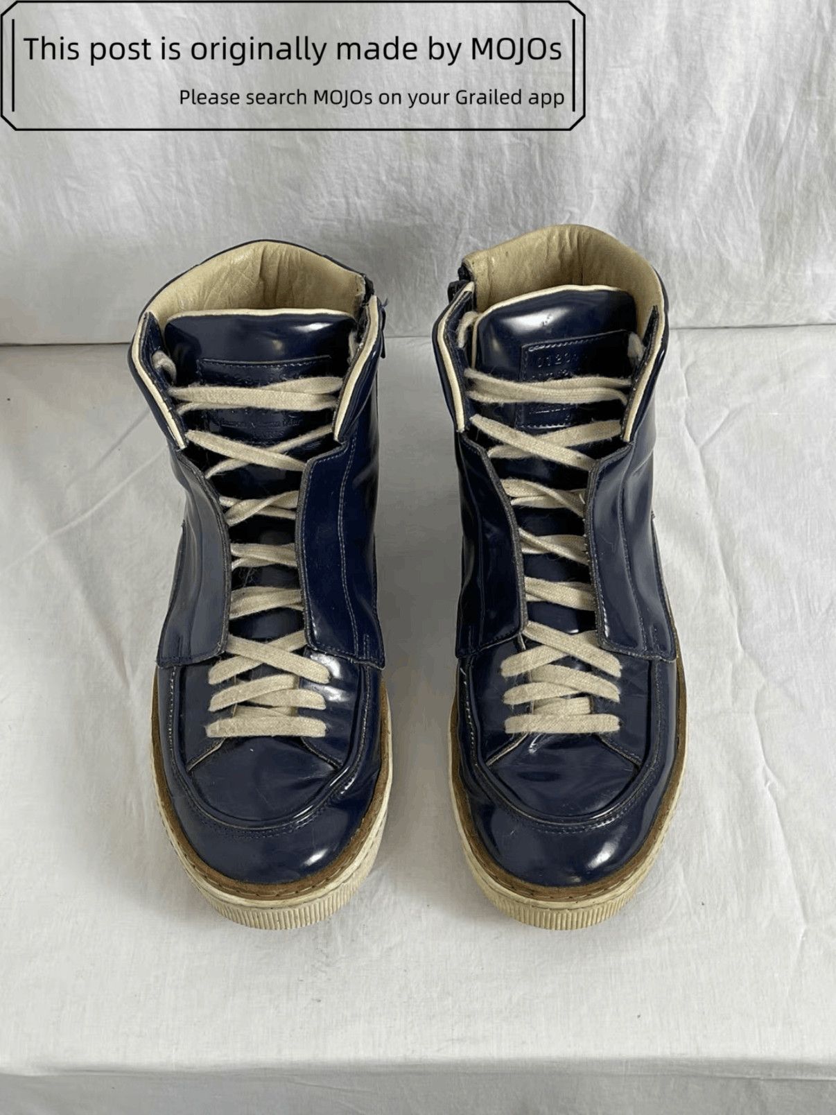 Sz 41.5 Maison Margiela Patent Leather Hi-Top mojos4113