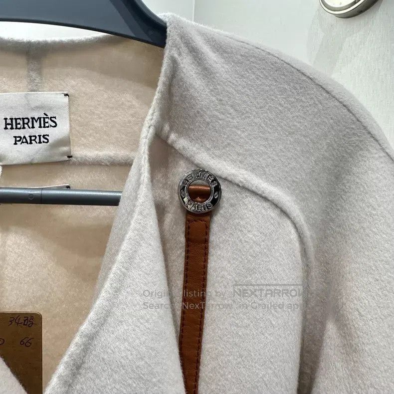 Hermes Hermes Double-Faced Cashmere Short Coat Size XXS / US 00 / IT 34 - 3 Thumbnail