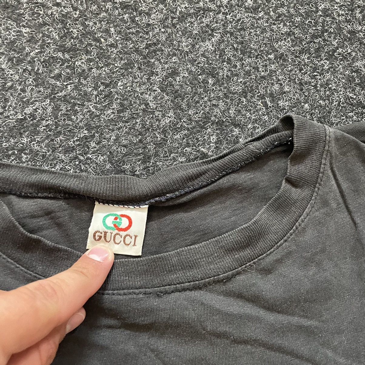 If Six Was Nine × Vintage GUCCI 90s tee shirt black GRAILSALEAW24 big logo OLD MONEY Size US M / EU 48-50 / 2 - 3 Thumbnail