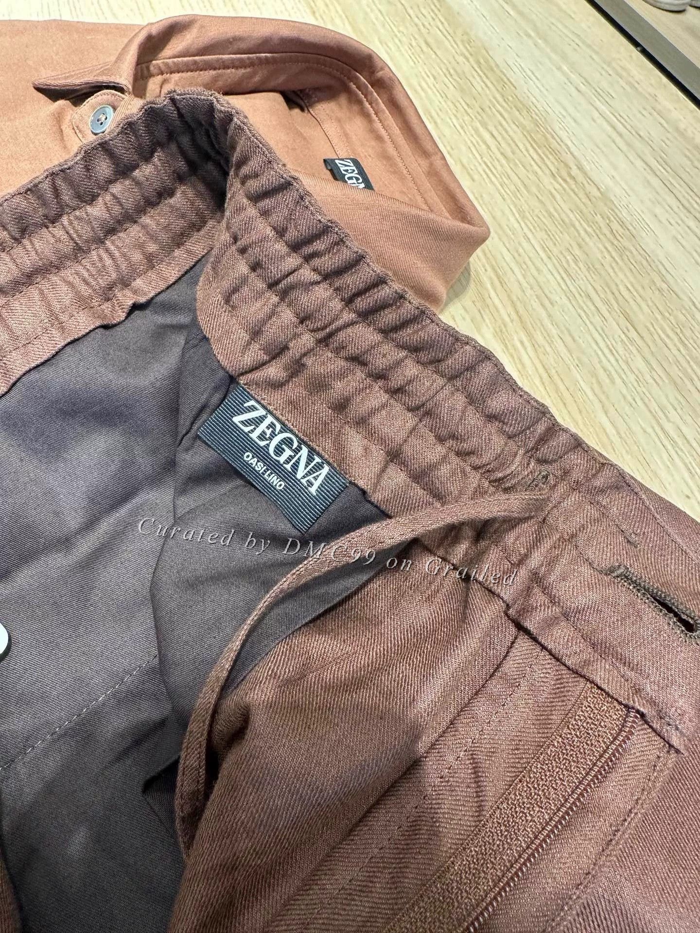 Ermenegildo Zegna Zegna Deep Brown Linen Casual Shorts Size US 36 / EU 52 - 5 Thumbnail