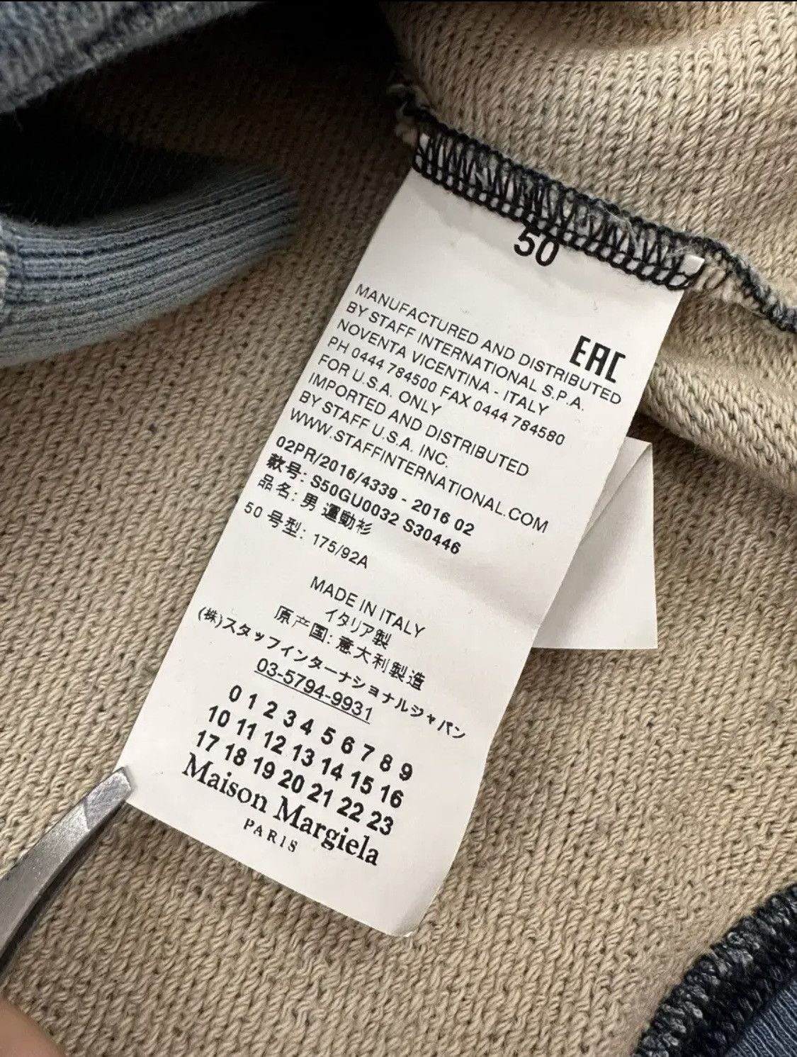 Maison Margiela Maison Margiela Washed Denim Elbow Patch Sweatshirt Size US M / EU 48-50 / 2 - 8 Thumbnail