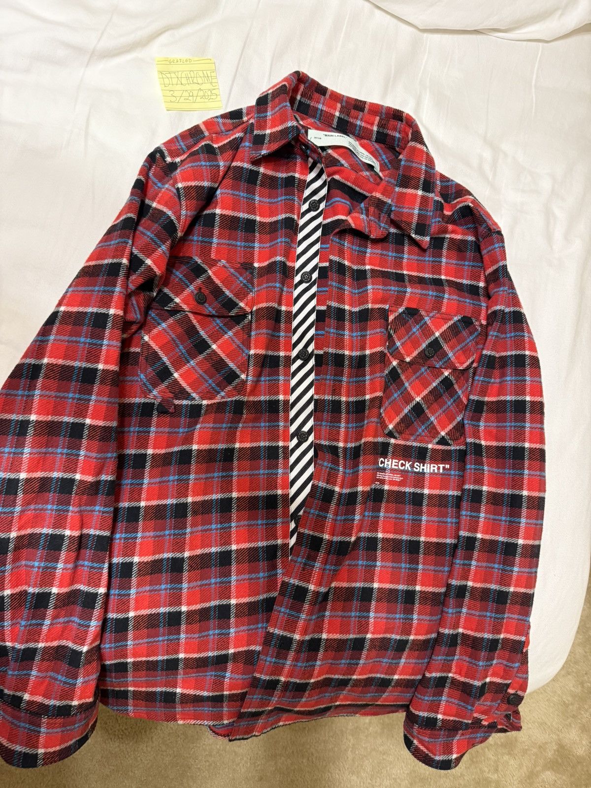Off White Flannel Shirt | Grailed