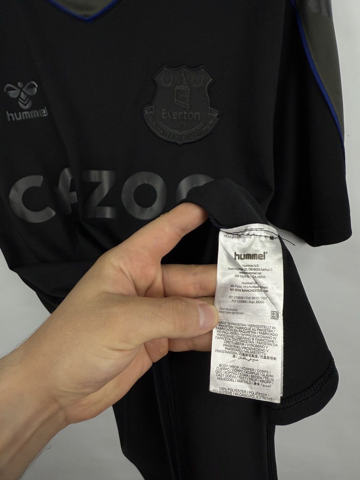 Hummel 🏴󠁧󠁢󠁥󠁮󠁧󠁿 2022 Everton Hummel Training Football Soccer Jersey Y2K Size US XL / EU 56 / 4 - 8 Thumbnail