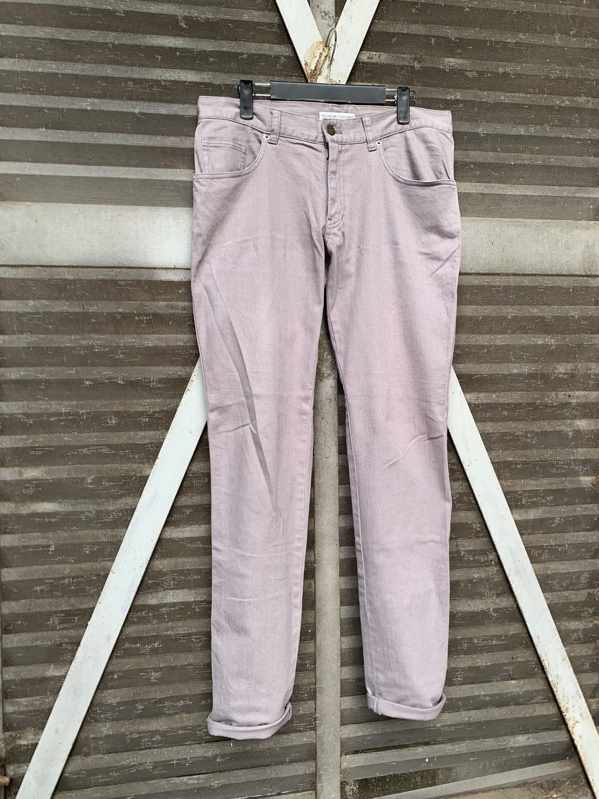 Issey Miyake 👹TSUMORI CHISATO ISSEY MIYAKE CLASSIC SKINNY PANTS Size US 32 / EU 48 - 3 Thumbnail