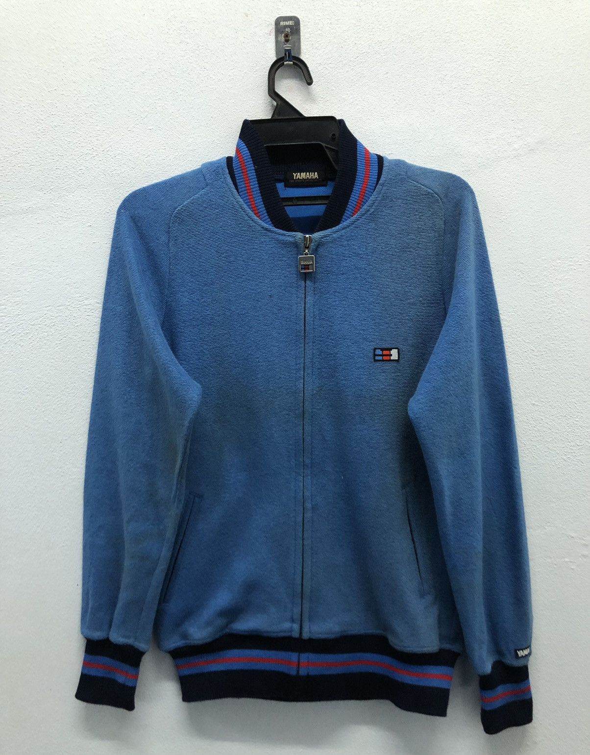 Yamaha Yamaha Sports Zip-Up Jacket Size L Blue Retro Bomber Style Size US L / EU 52-54 / 3 - 1 Thumbnail