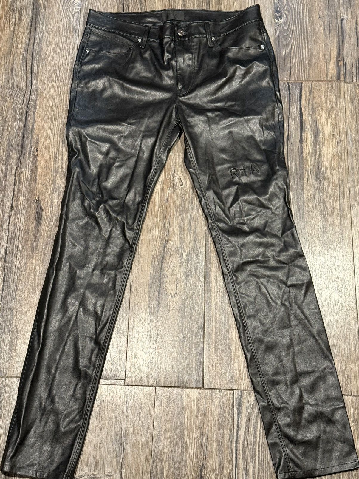 Rta RTA Bryant Faux Leather Pants Size US 31 - 2 Thumbnail