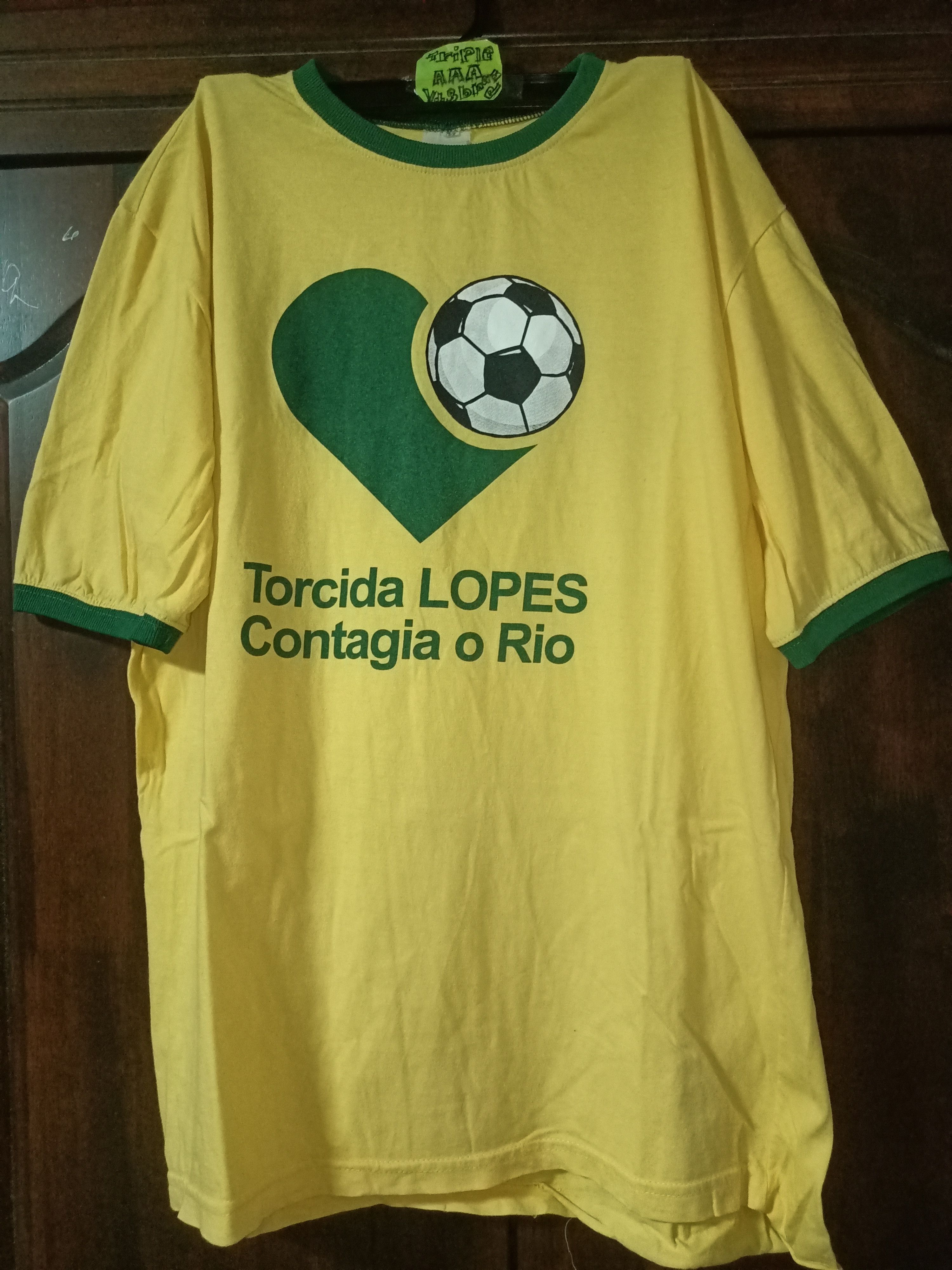 Vintage Vintage Brasil Ringer Tee Legendary "LOPES 10" Size US M / EU 48-50 / 2 - 2 Thumbnail
