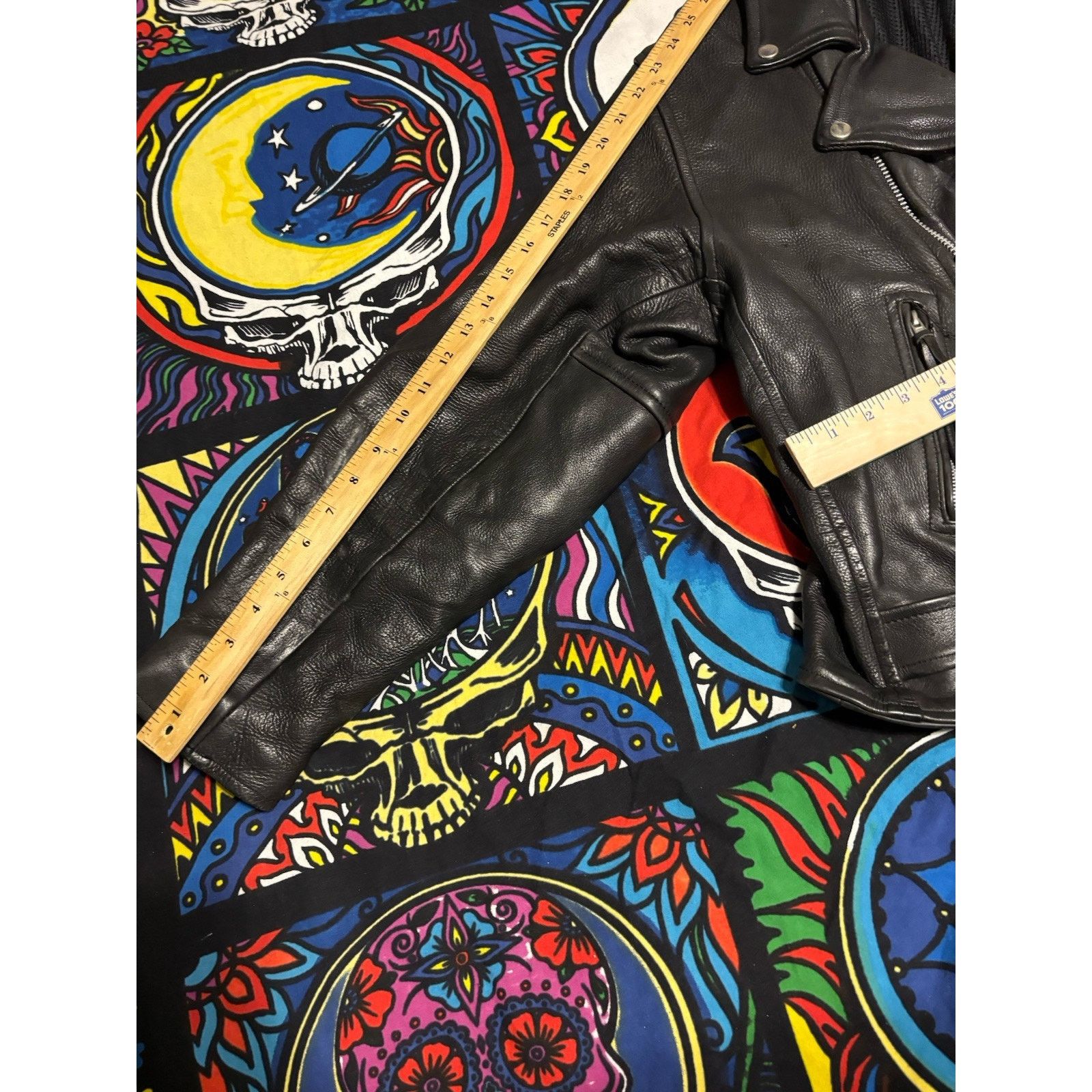 The Unbranded Brand Motorcycle jacket black n/a 80s heavy duty leather Size US M / EU 48-50 / 2 - 12 Thumbnail