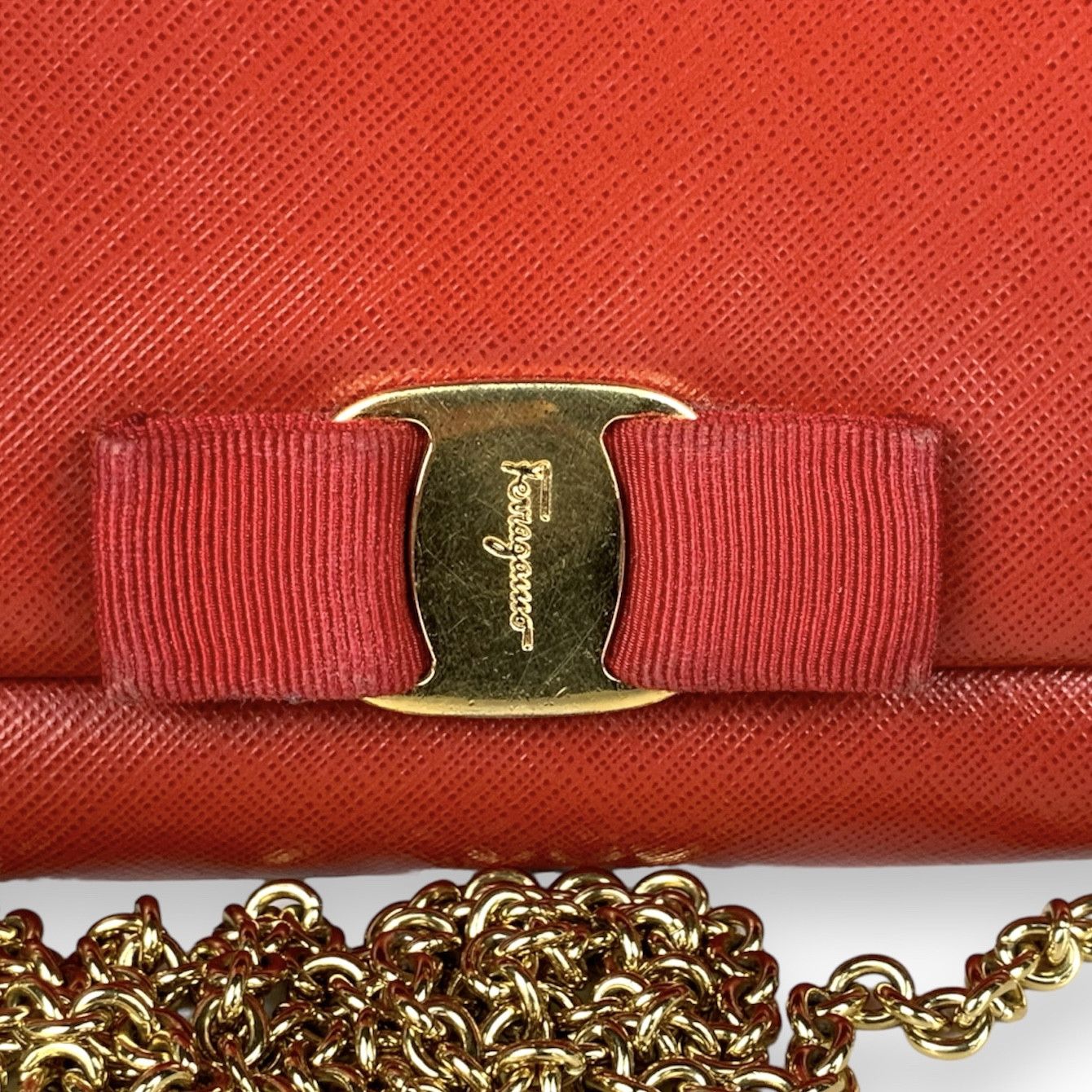 Salvatore Ferragamo Salvatore Ferragamo - red leather clutch Size ONE SIZE - 7 Thumbnail