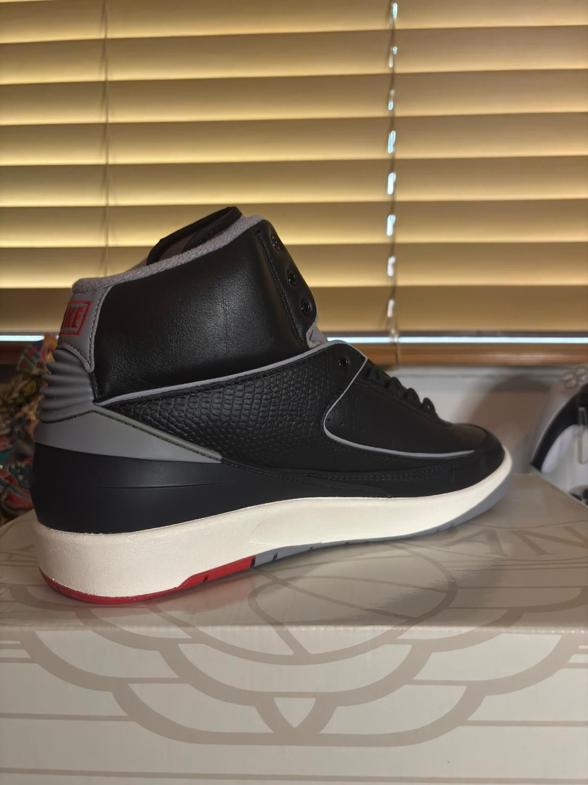 Jordan Brand Nike Air Jordan 2 Retro "Black Cement" Size US 11 / EU 44 - 5 Thumbnail