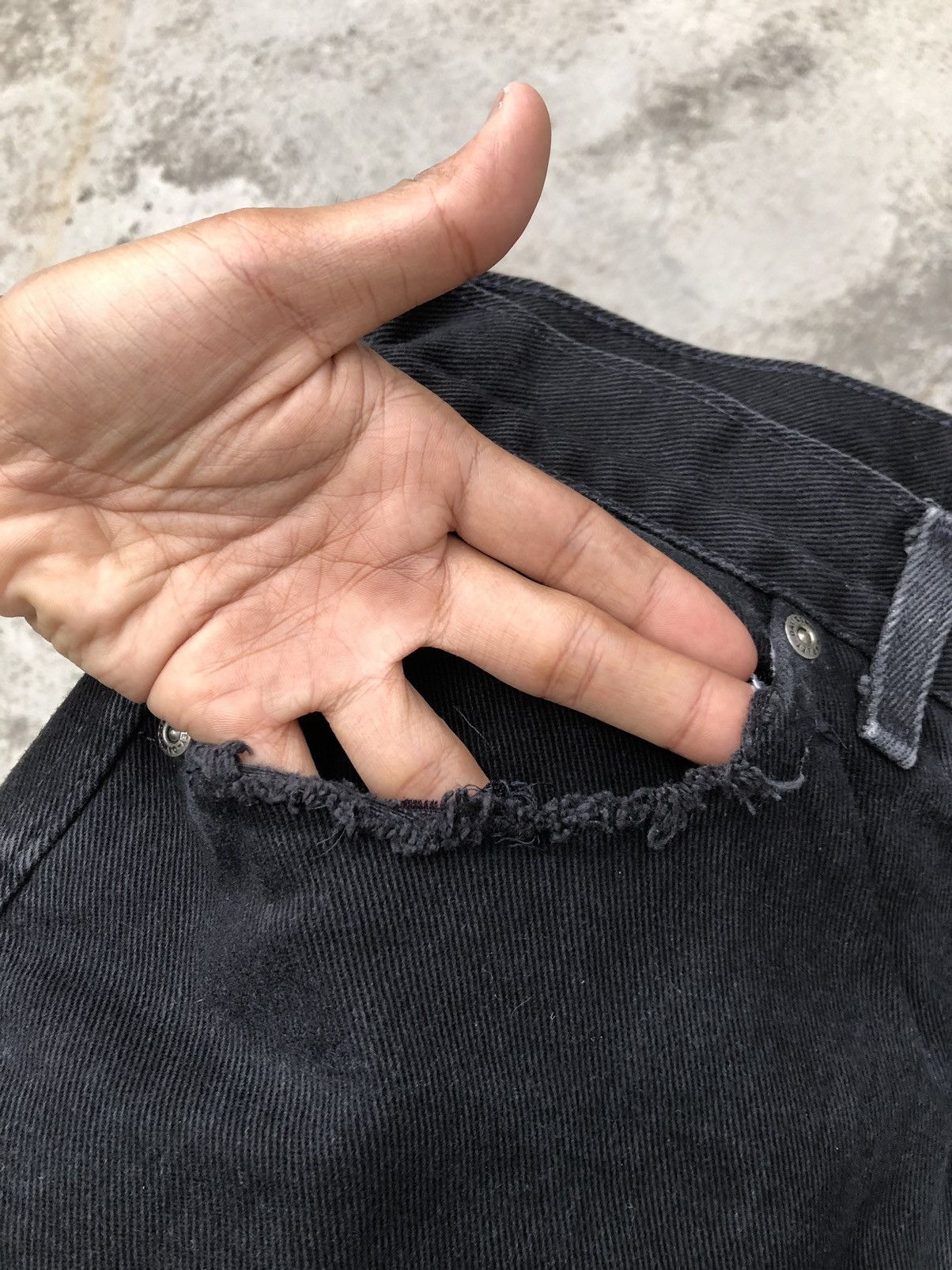 Harley Davidson VINTAGE HARLEY DAVIDSON DISTRESSED DENIM Size US 29 - 7 Thumbnail