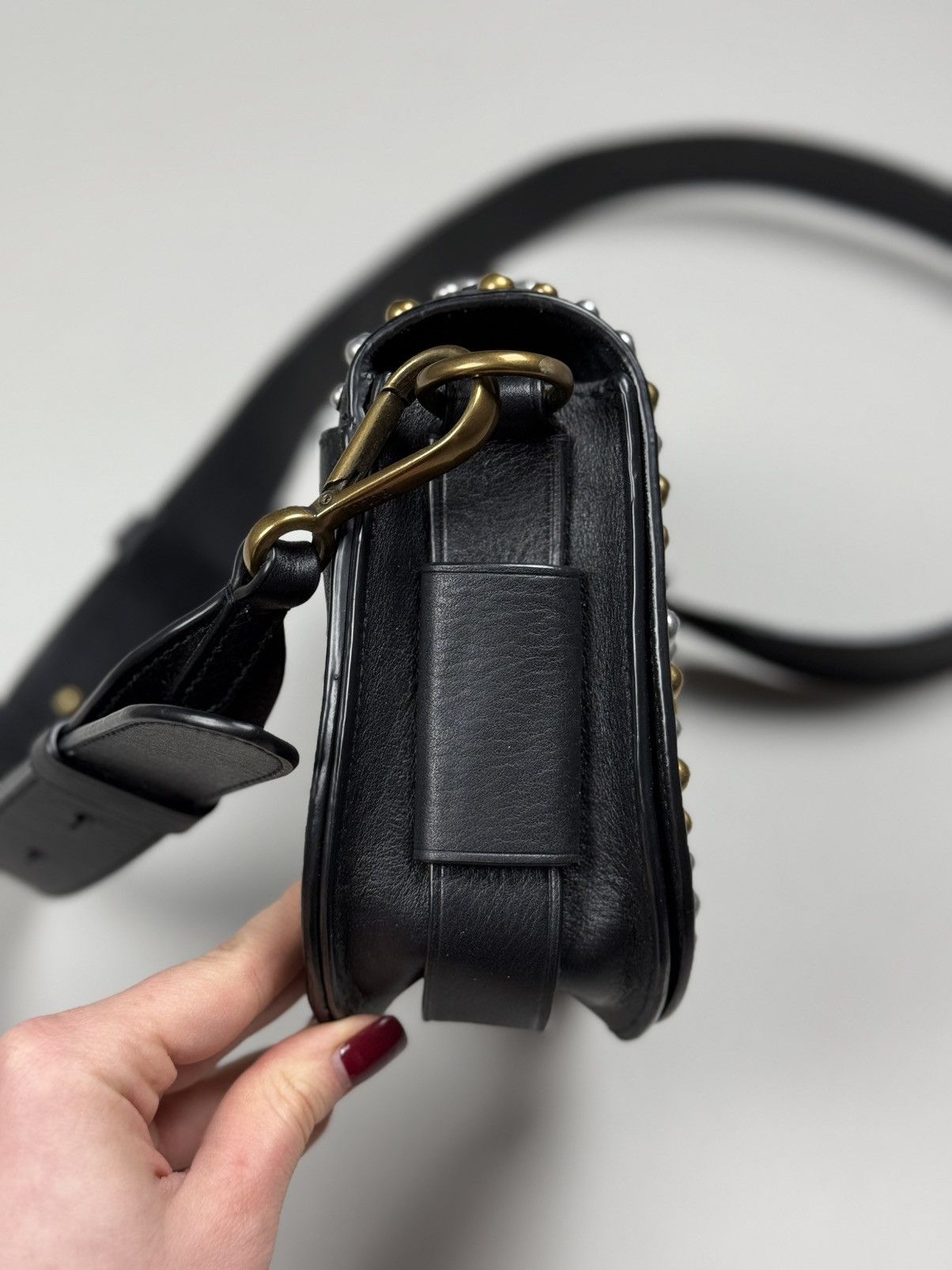 Polo Ralph Lauren Polo Ralph Lauren Leather Studded Lennox Crossbody Bag Size ONE SIZE - 11 Thumbnail