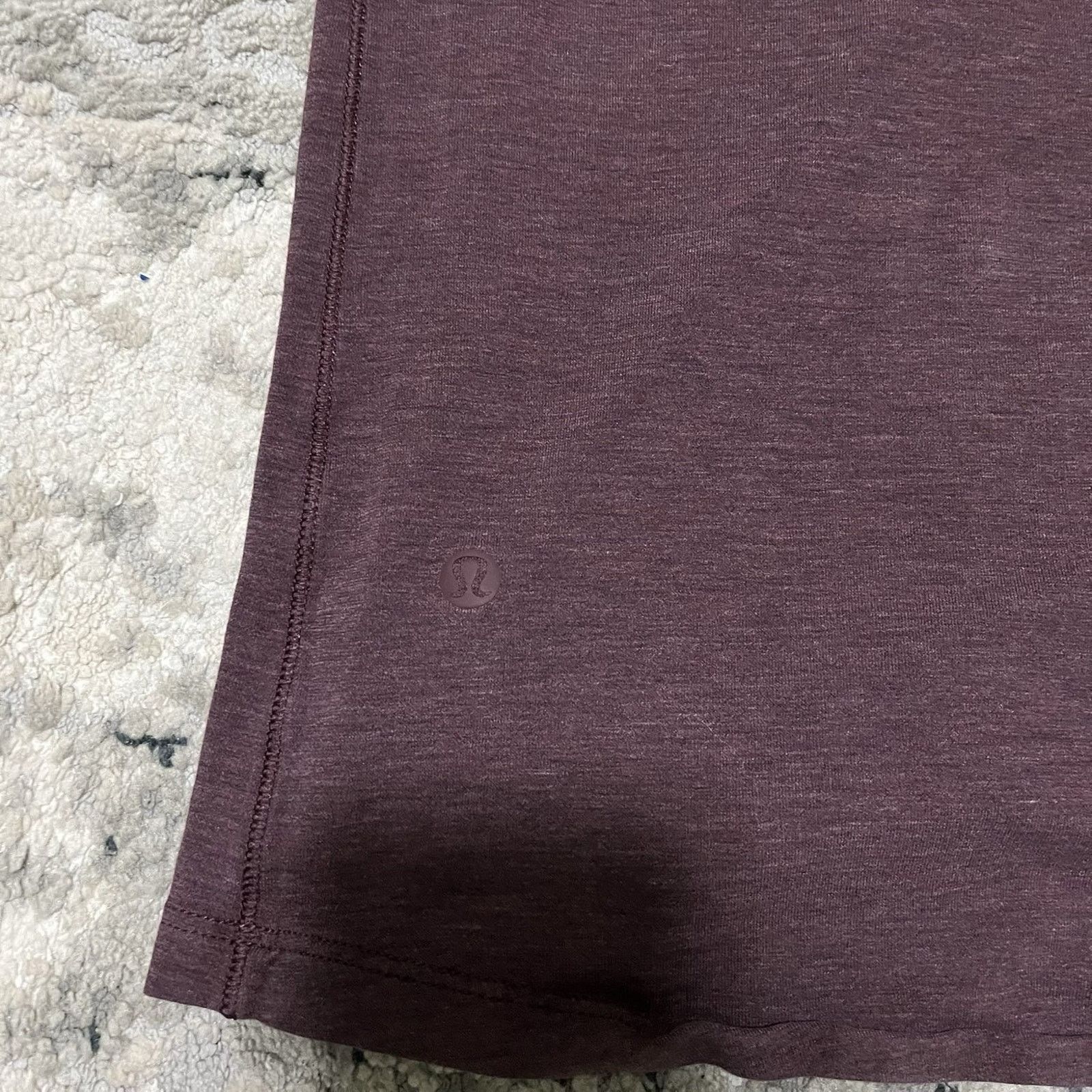 Lululemon Lululemon '5 Year Basic' Burgundy Red Crew Neck Short M Size US M / EU 48-50 / 2 - 4 Thumbnail
