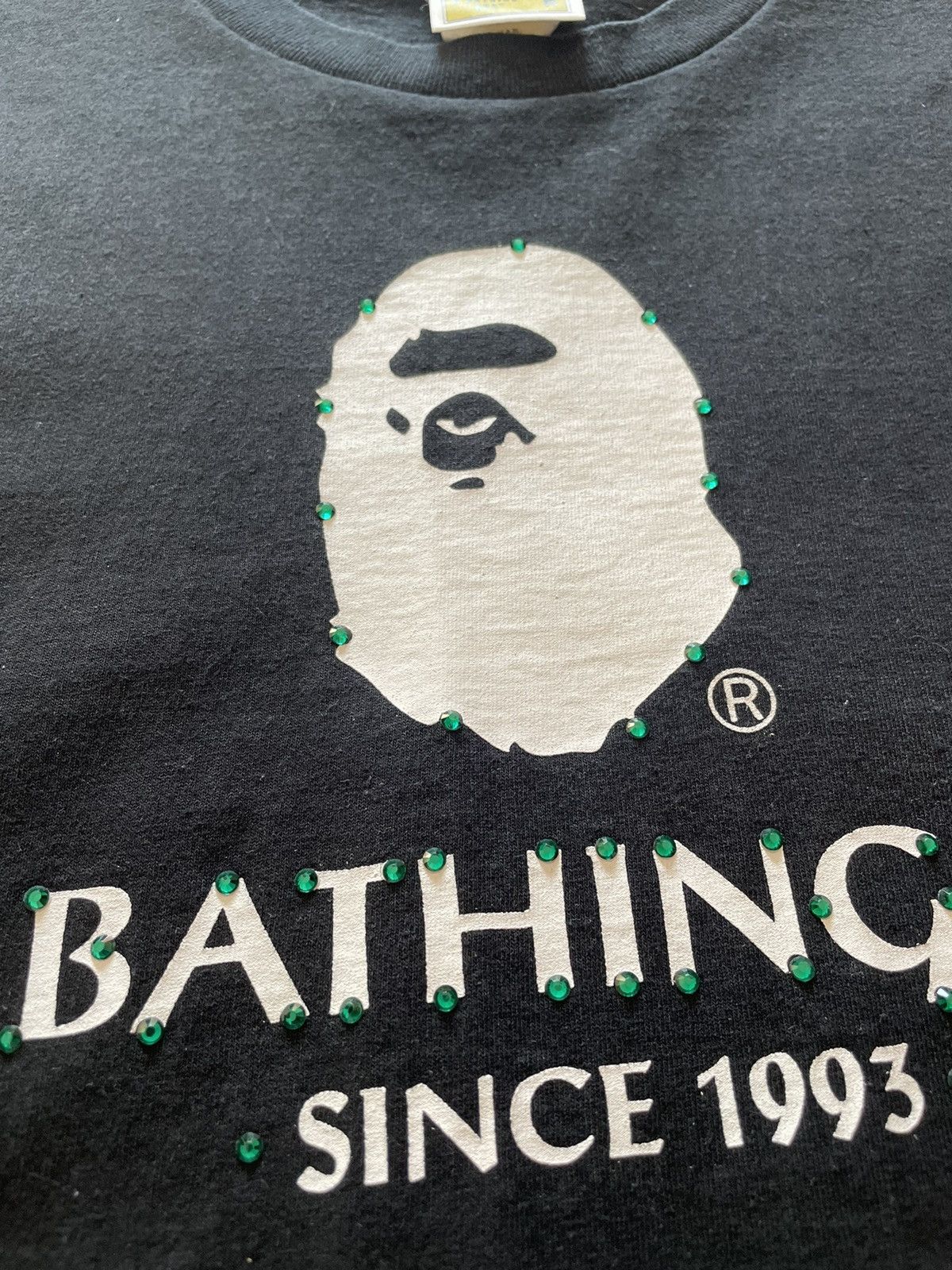 Bape × Swarovski Bape x Swarovski Logo Tee Size US M / EU 48-50 / 2 - 6 Thumbnail