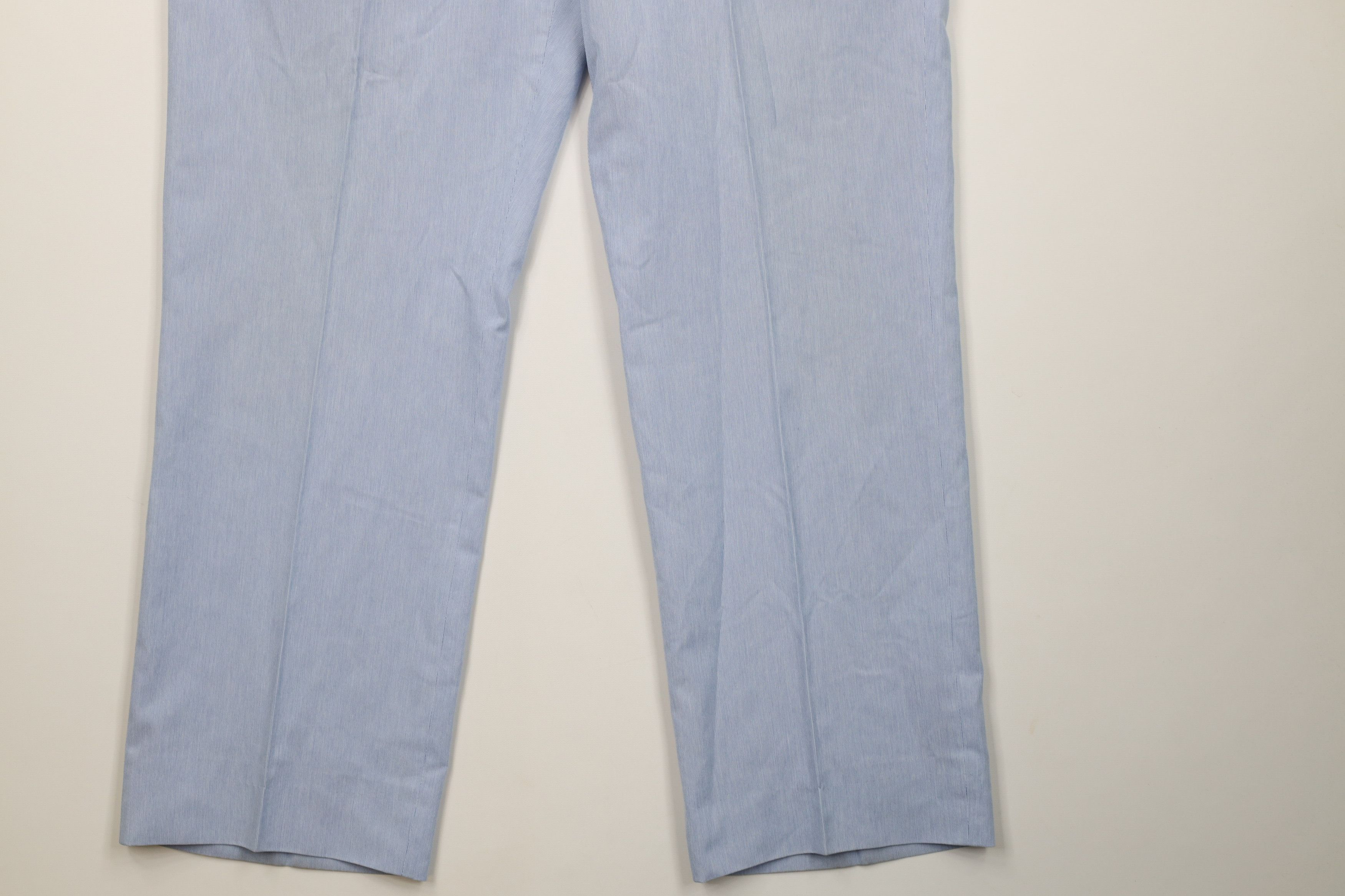 Vintage Vintage 70s Streetwear Striped Bell Bottoms Pants USA Blue Size US 40 / EU 56 - 4 Thumbnail